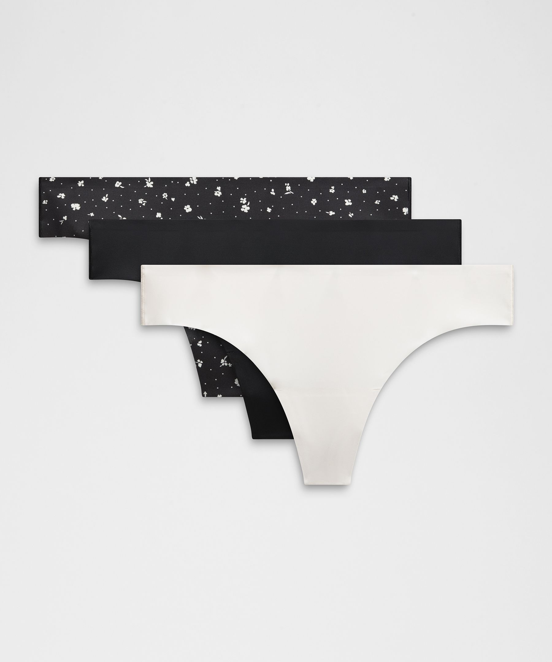 InvisiWear Mid-Rise Thong Underwear *3 Pack