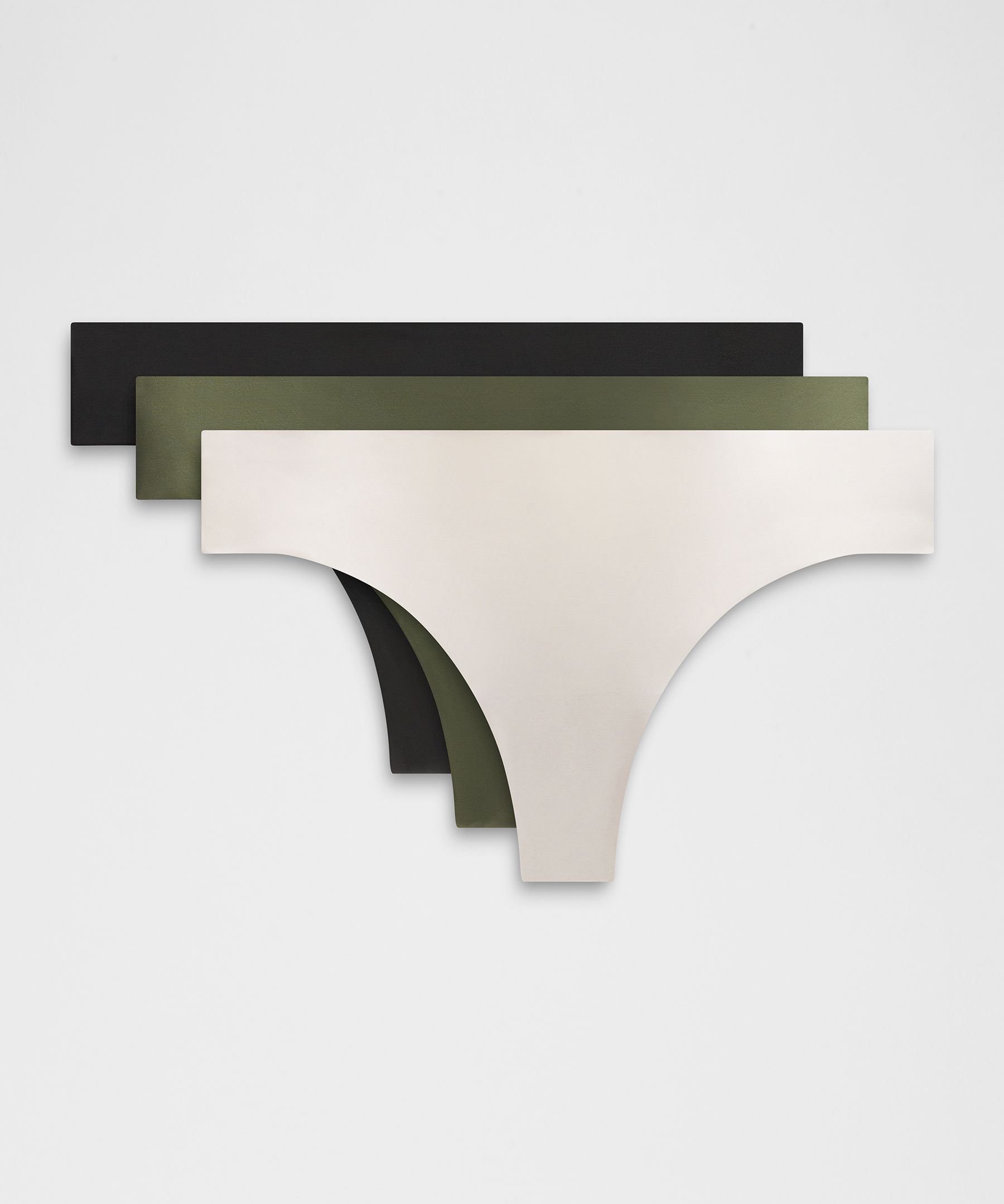 InvisiWear Mid-Rise Thong Underwear *3 Pack