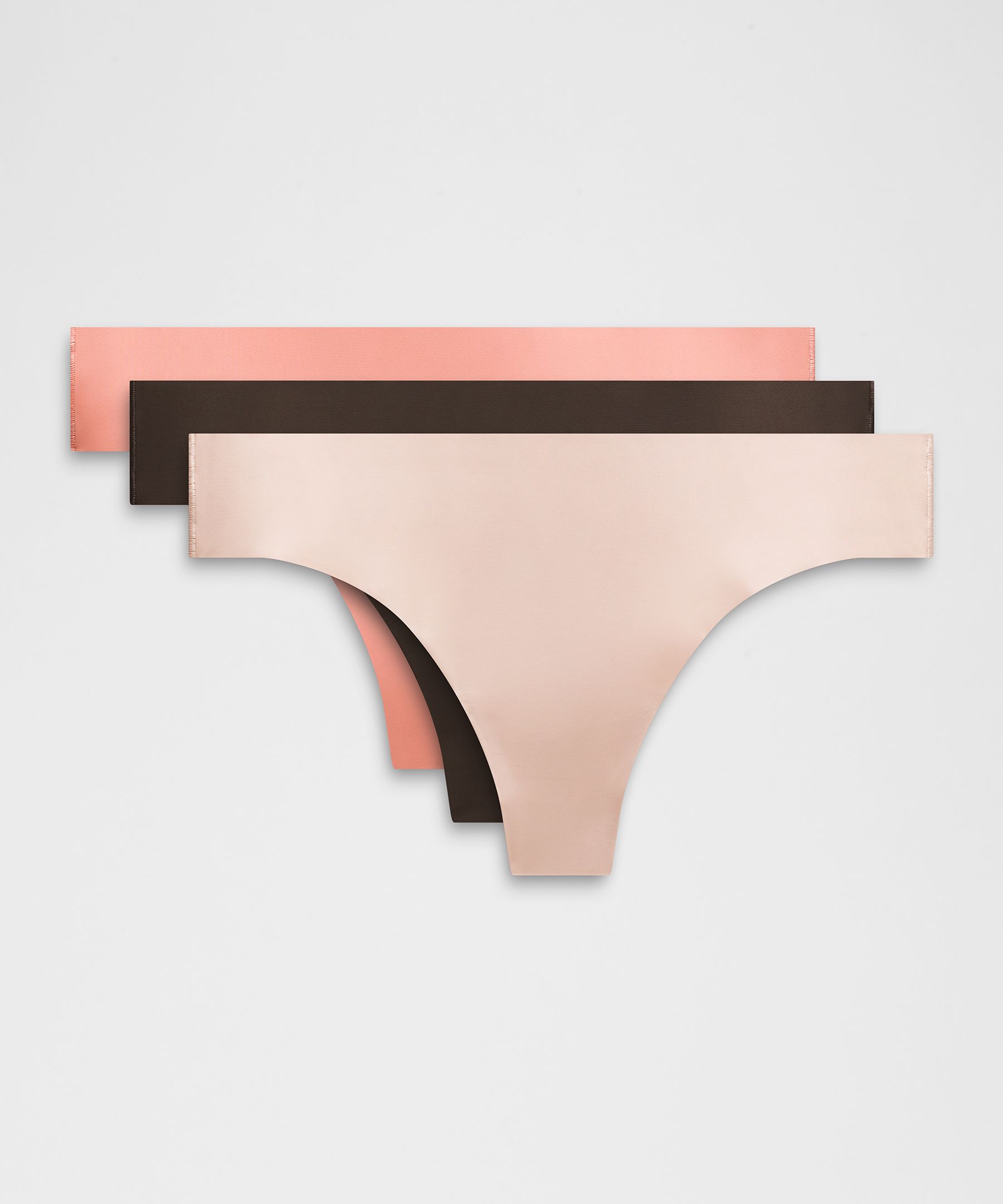 InvisiWear Mid-Rise Thong Underwear *3 Pack