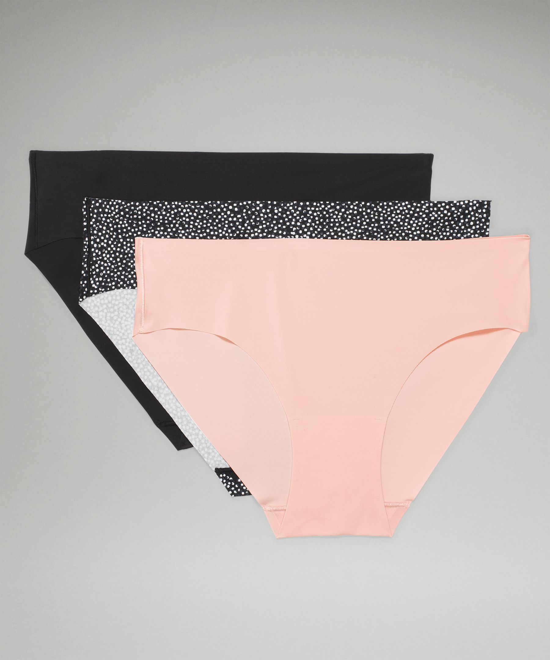 Lululemon Invisiwear Mid Rise Bikini Underwear 3 Pack In Multi
