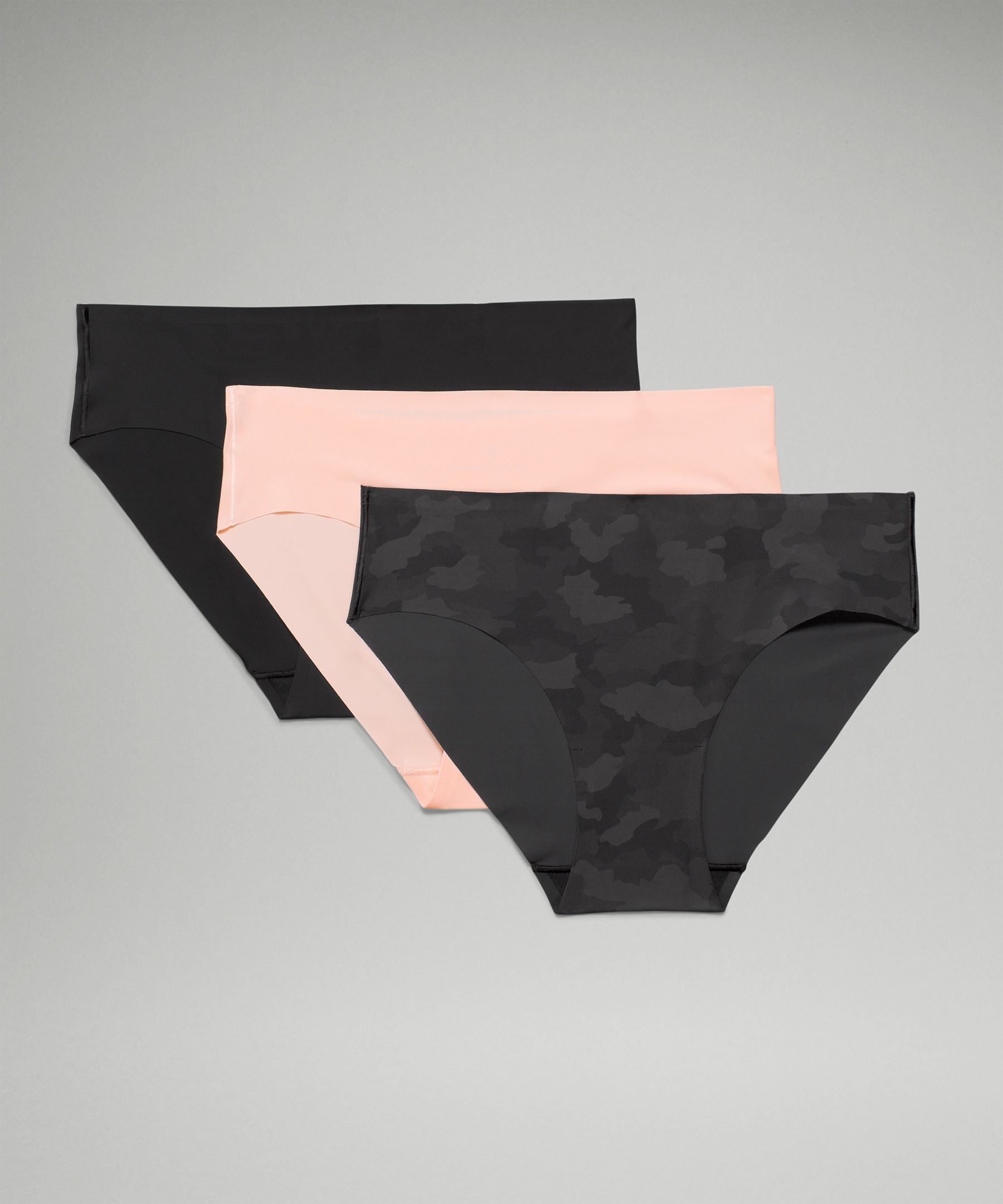 Lululemon Invisiwear Mid-rise Bikini Underwear 3 Pack In Multi