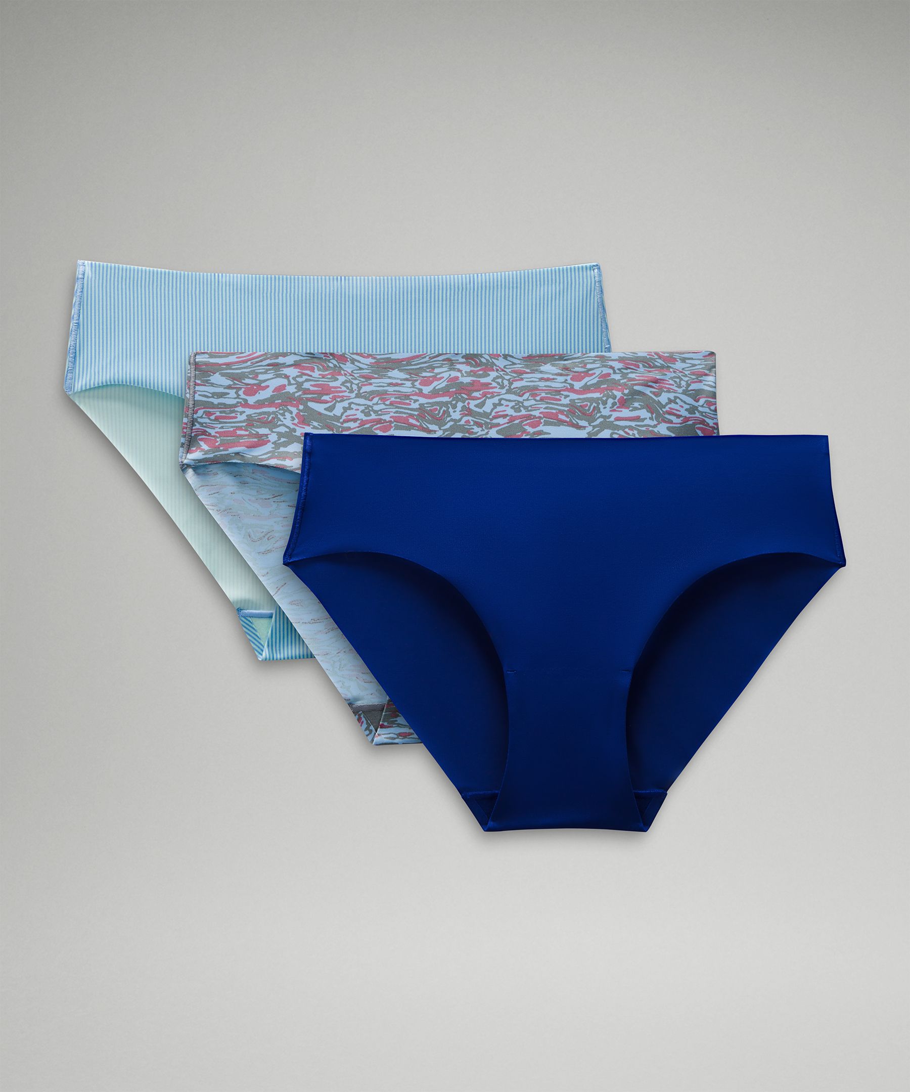 Shop Lululemon Invisiwear Mid-rise Bikini Underwear 3 Pack