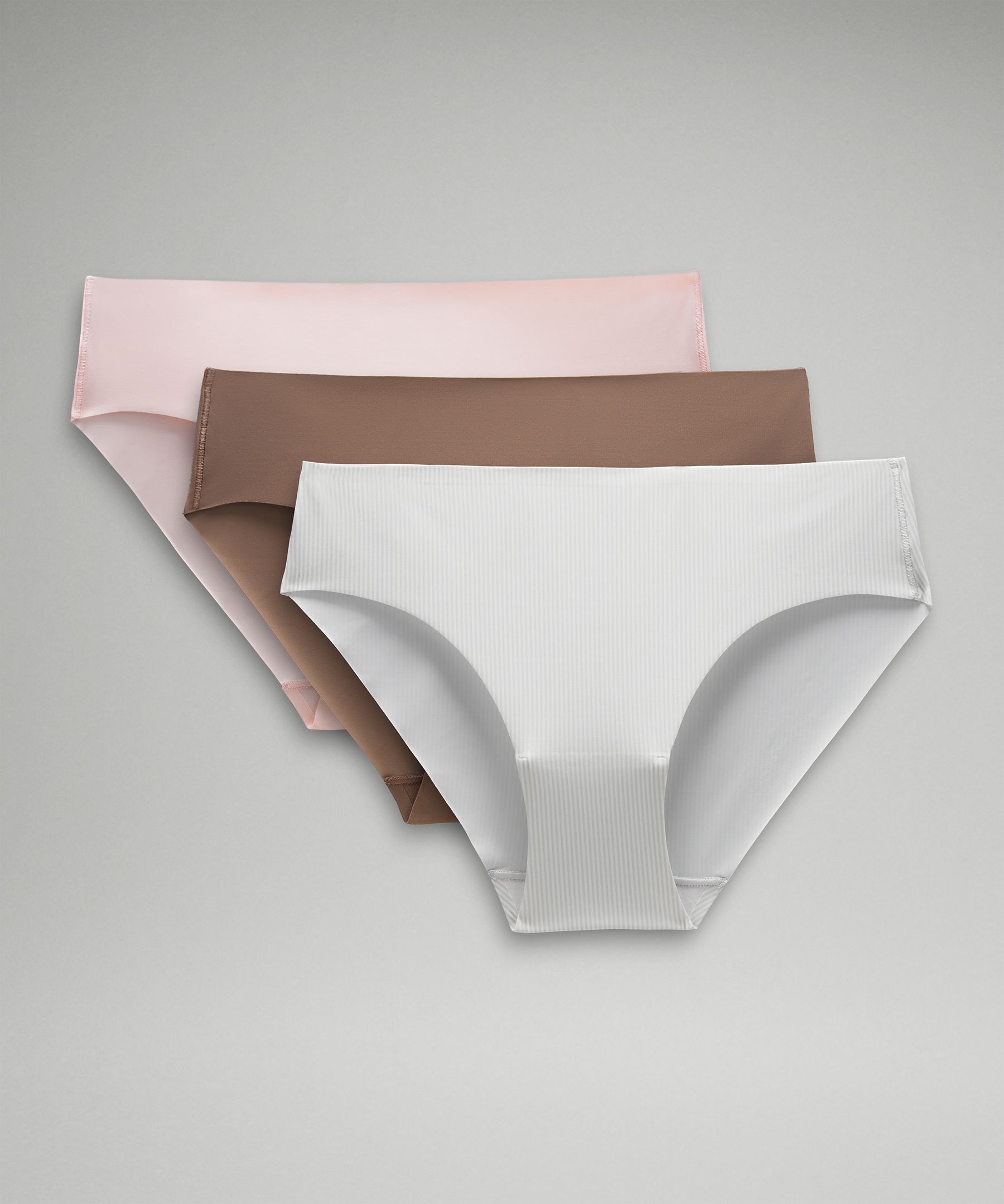 Shop Lululemon Invisiwear Mid-rise Bikini Underwear 3 Pack