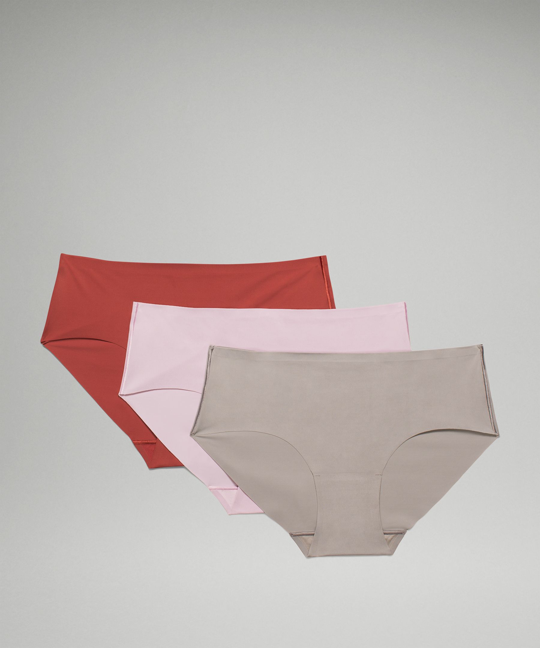 Lululemon UnderEase Mid-Rise Hipster Underwear 3 Pack - Raspberry