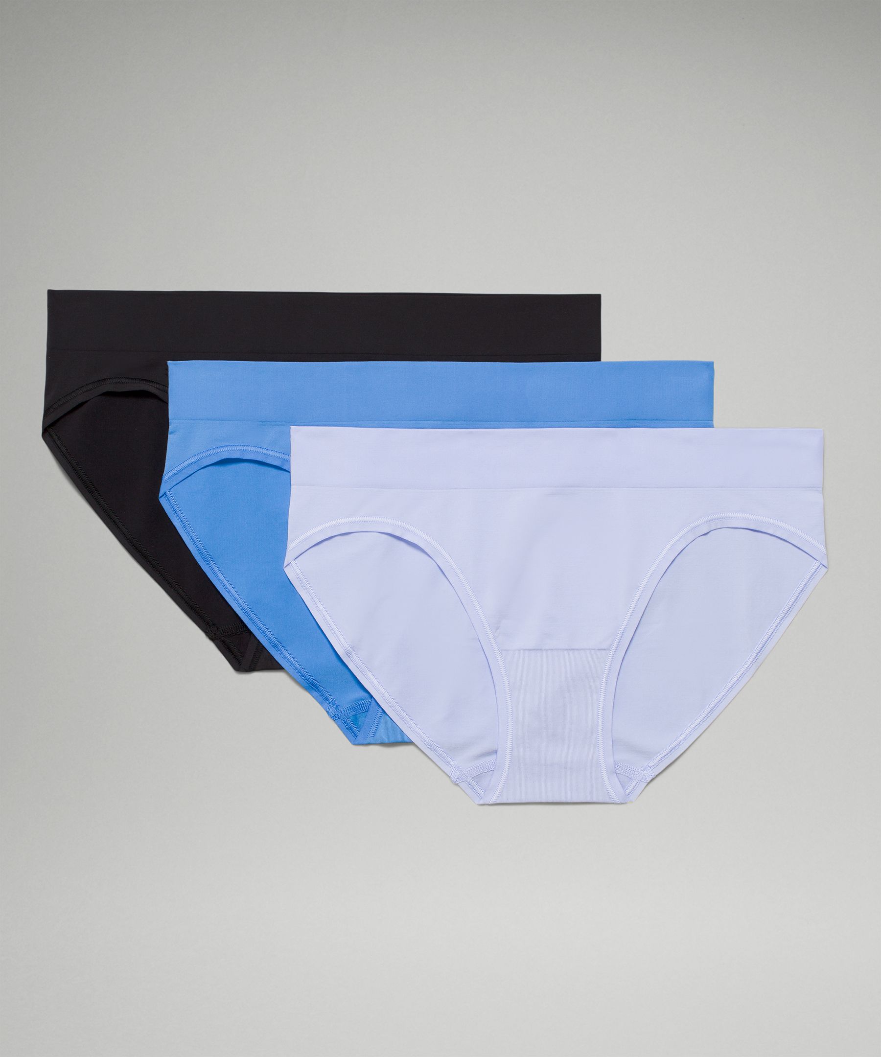 Seamless Mid-Rise Bikini Underwear 3 Pack