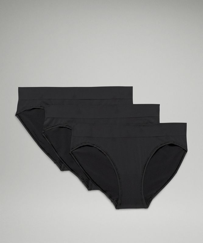 Nahtlose Bikini Unterwäsche mit mittelhohem Bund 3er-Pack
