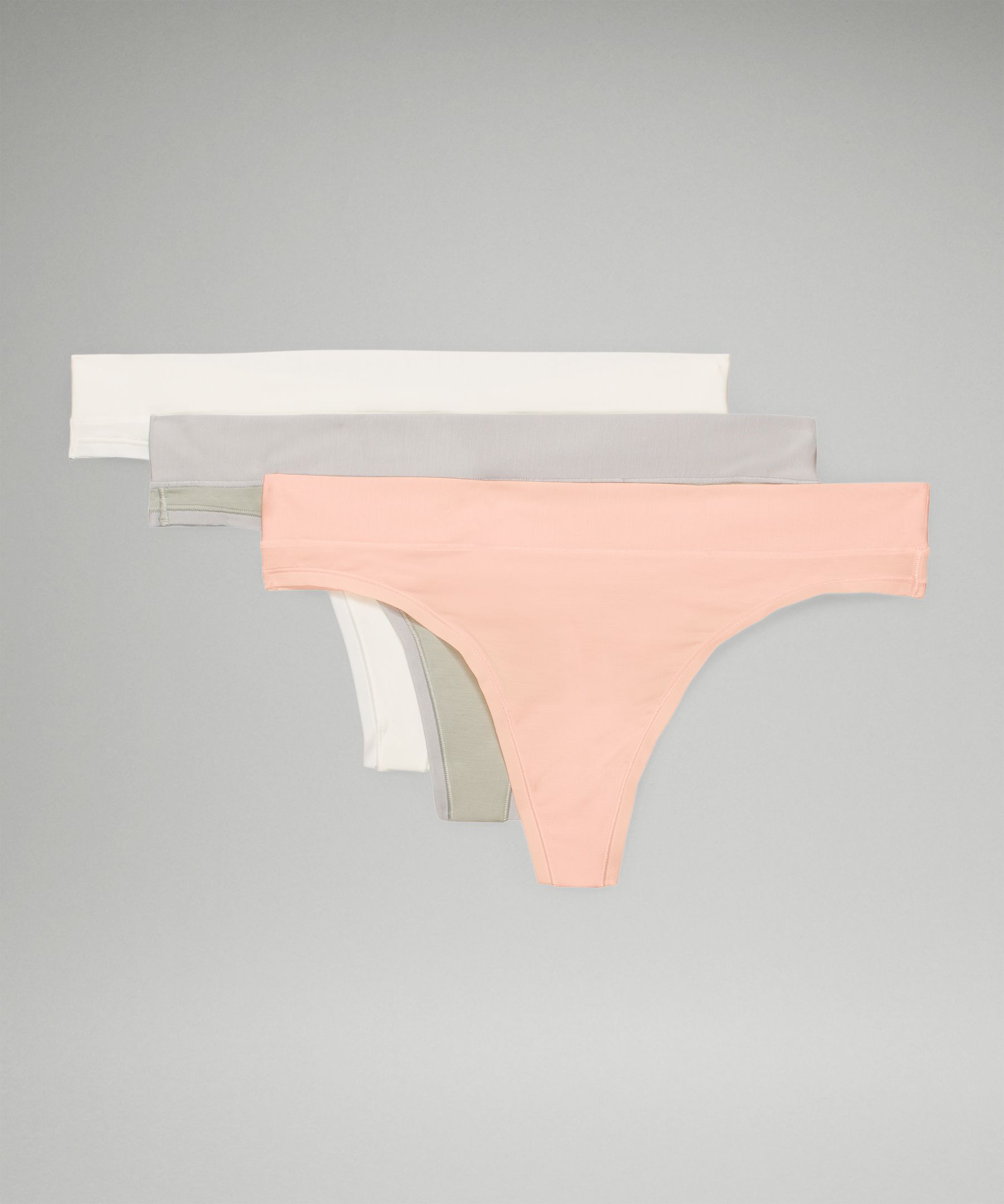 Lululemon Underease Mid-rise Thong Underwear 3 Pack