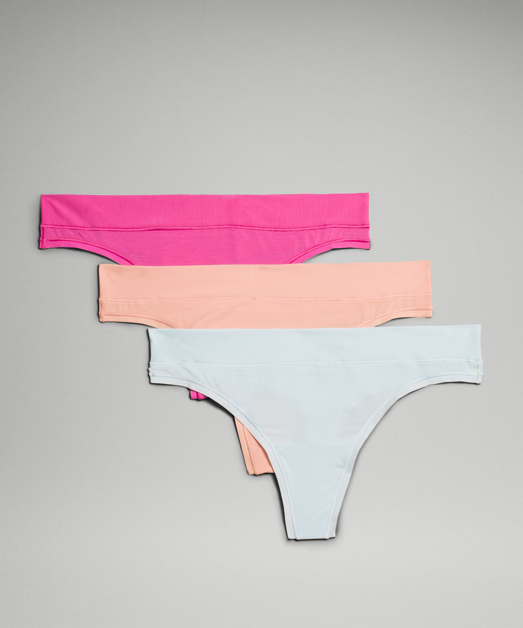 Lululemon Underease Mid-rise Thong Underwear 3 Pack