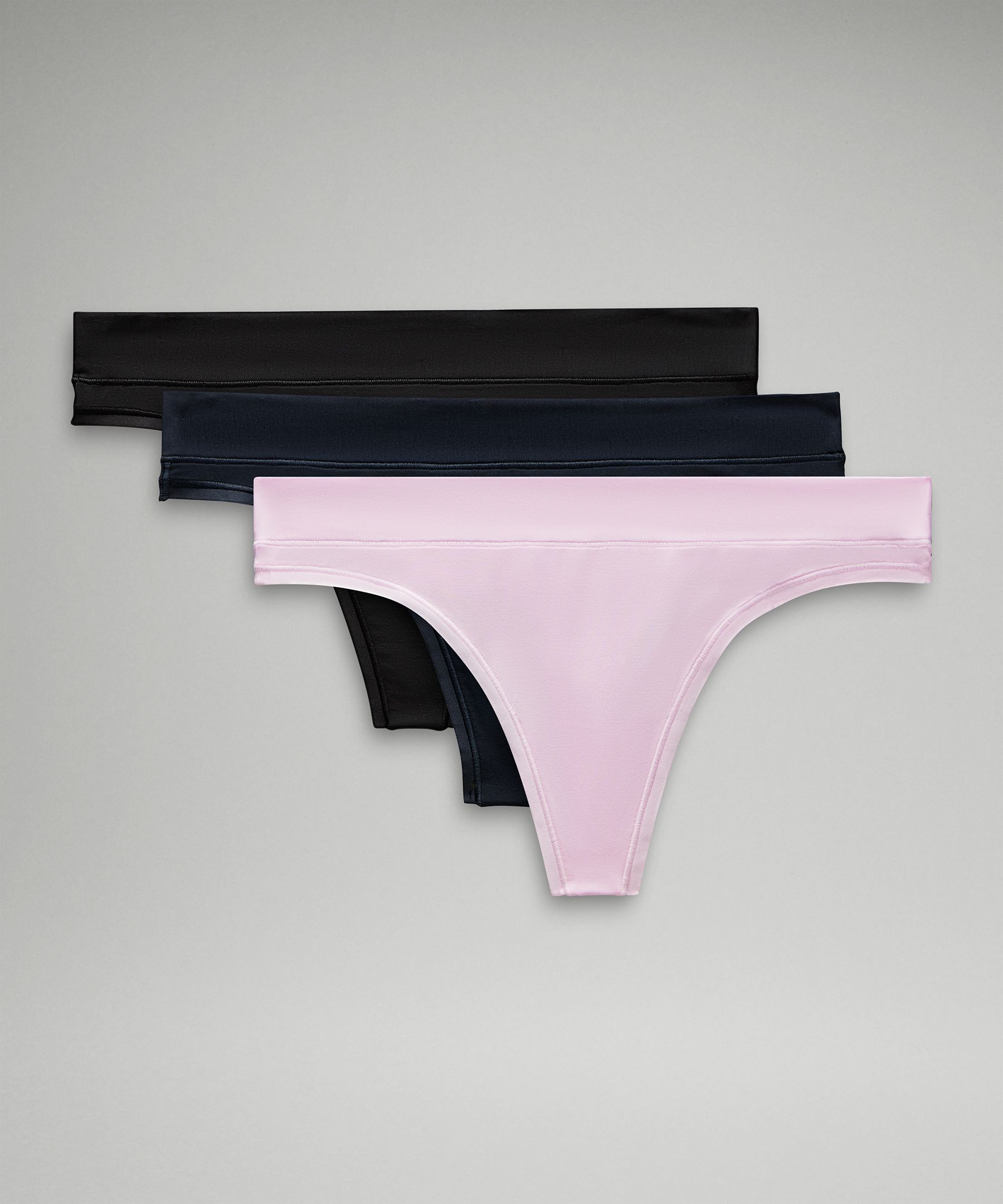 UnderEase Mid-Rise Thong Underwear *3 Pack