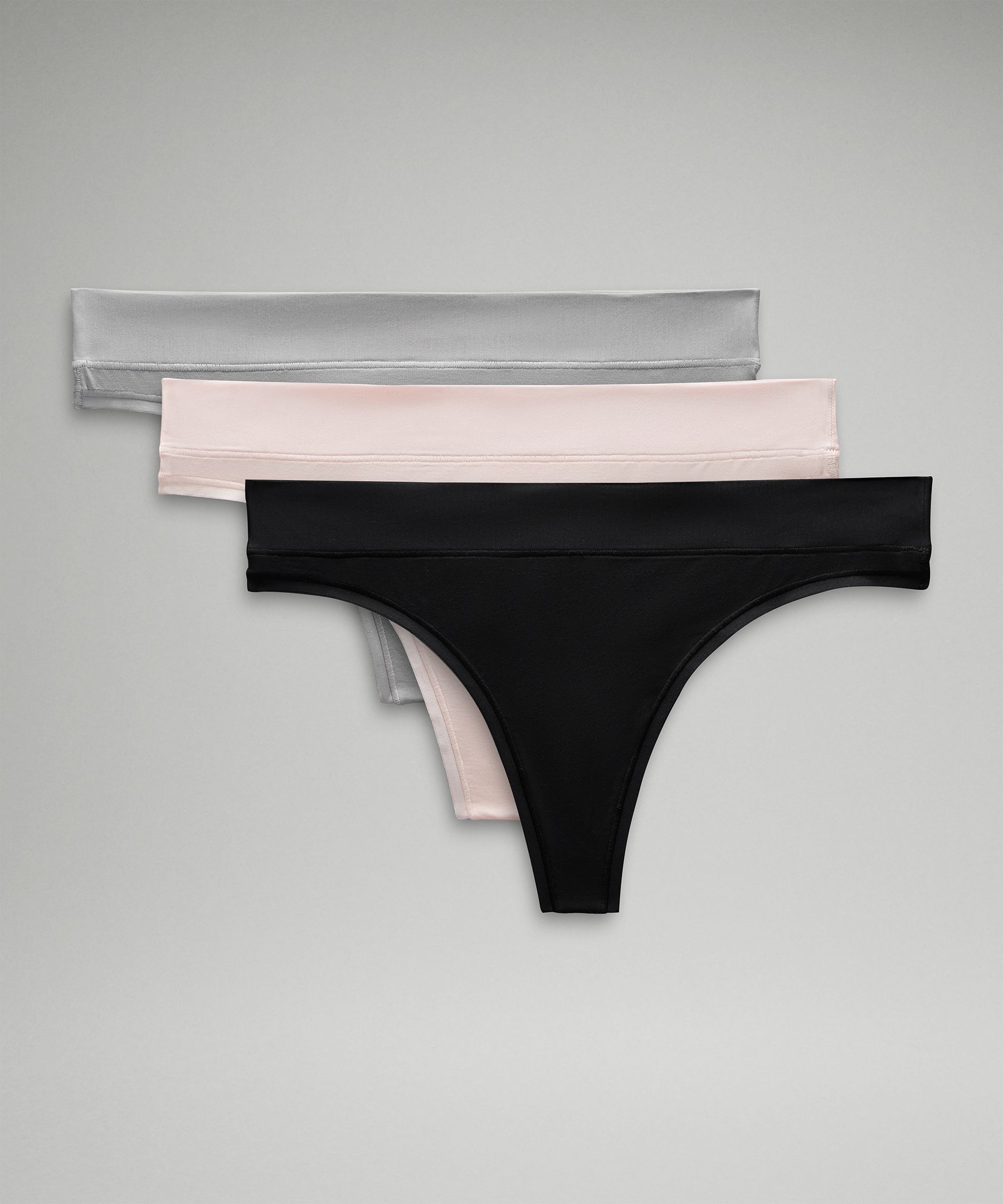 ZMHEGW 3 Pack Panties For Women Double Strap Thong Low Waist Double Cotton  T Shape Underwear 