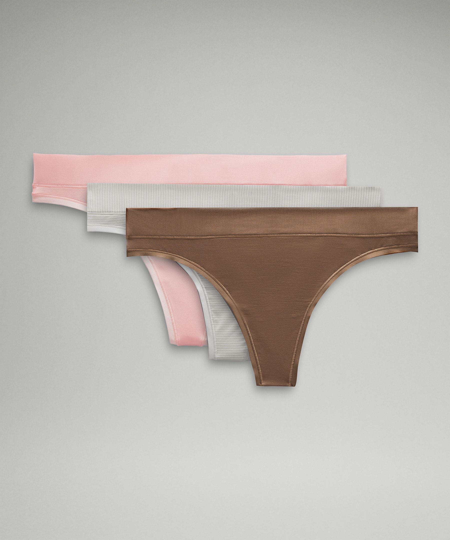 Shop Lululemon Underease Mid-rise Thong Underwear 3 Pack