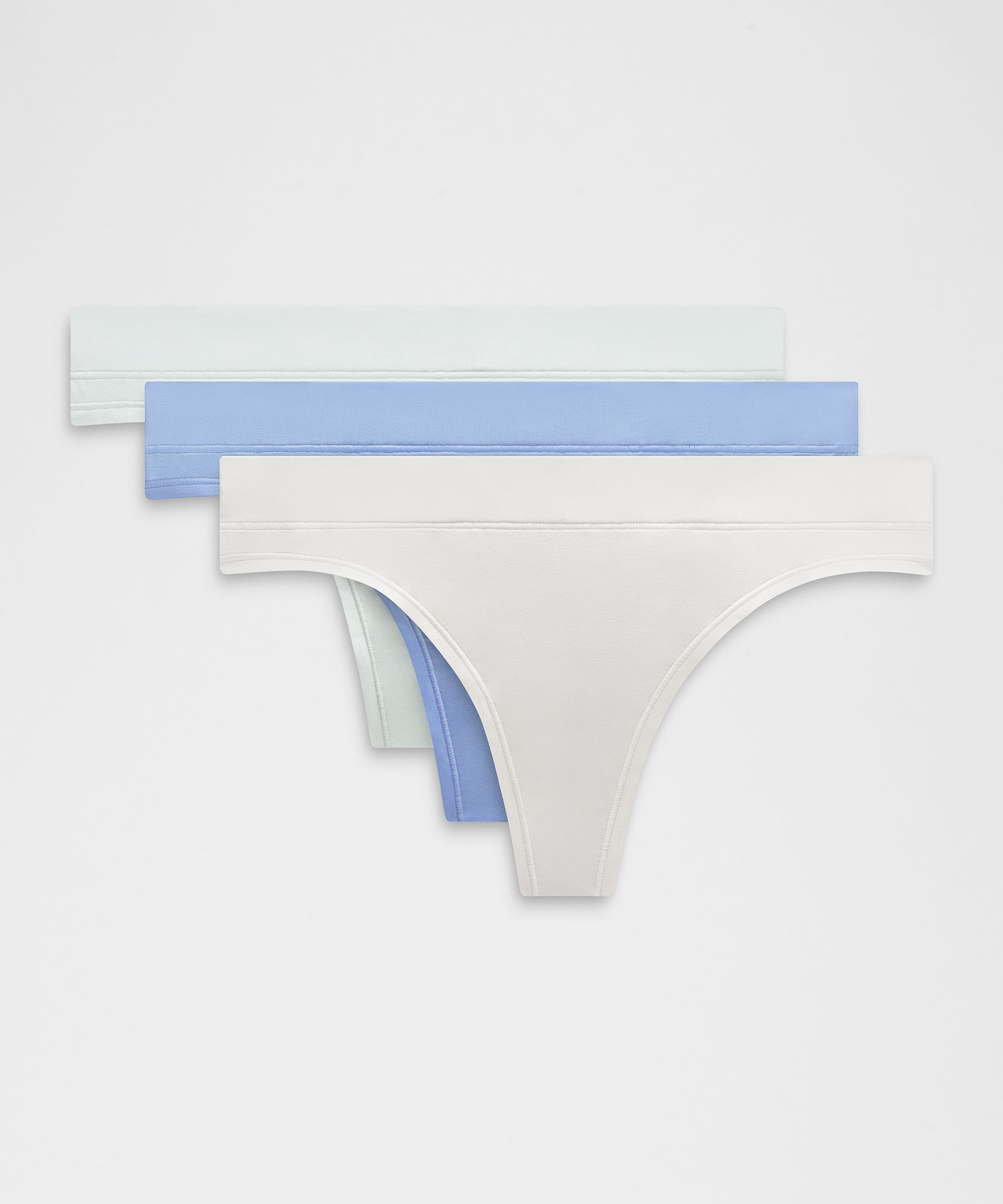 UnderEase Mid-Rise Thong Underwear *3 Pack