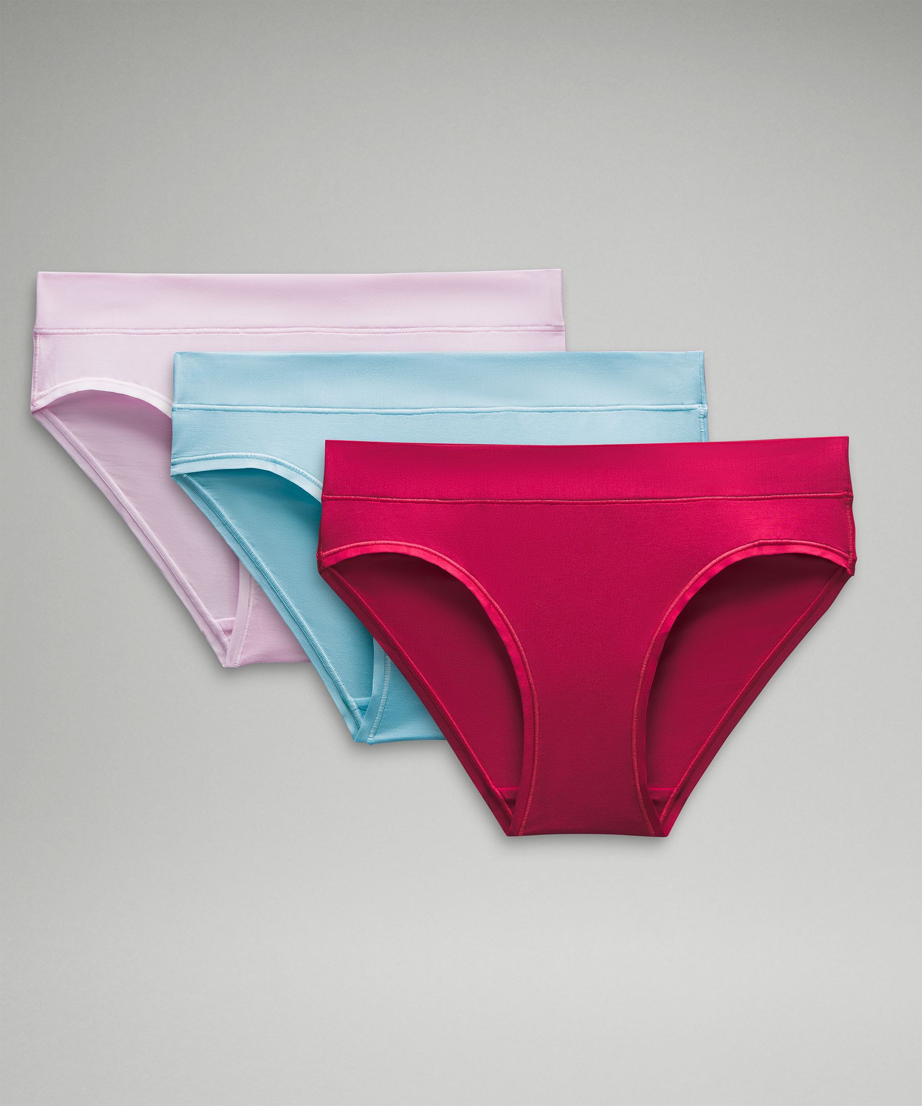Lululemon Underease Mid-rise Bikini Underwear 3 Pack