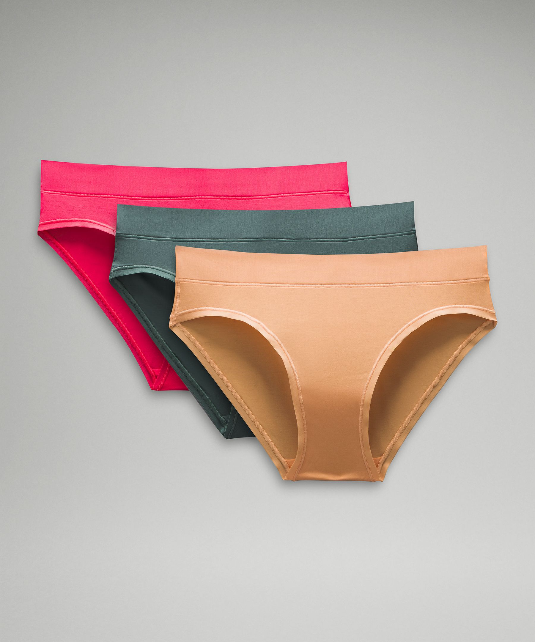 Lululemon Underease Mid-rise Bikini Underwear 3 Pack