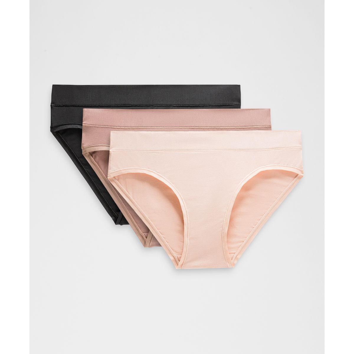 UnderEase Mid-Rise Bikini Underwear 3 Pack