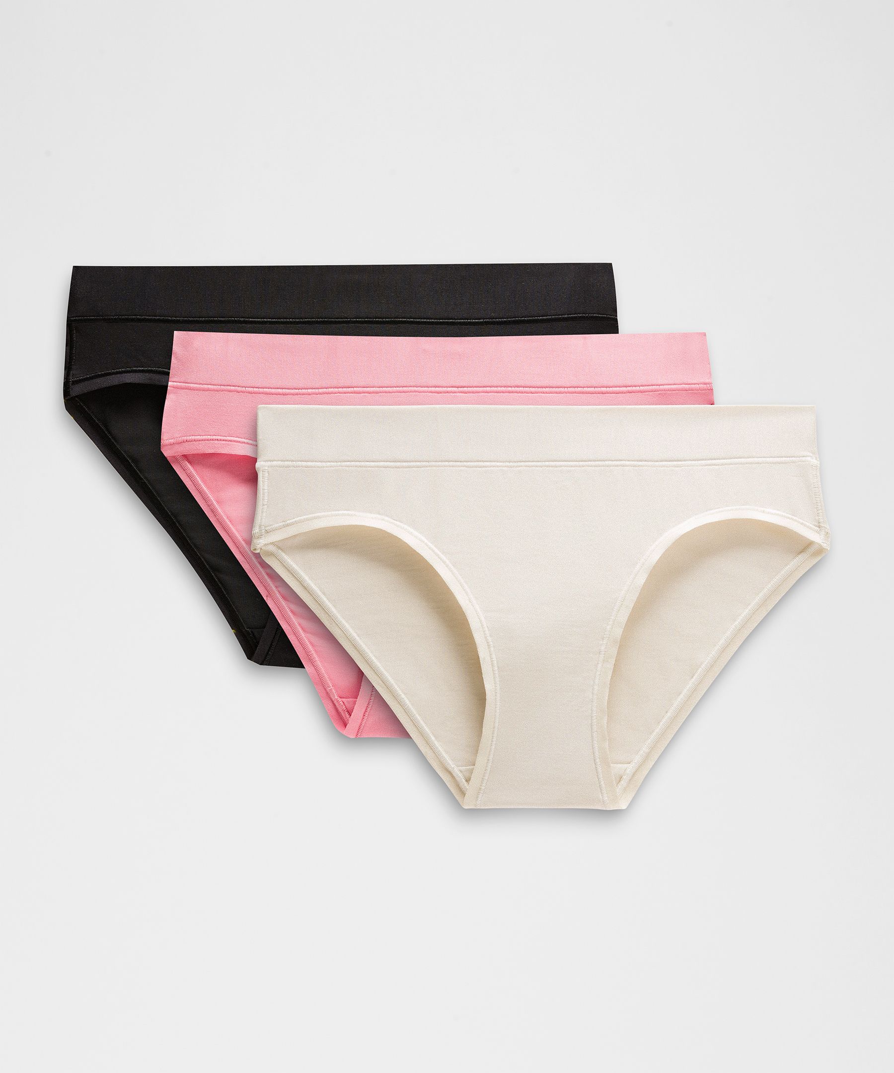 UnderEase Mid-Rise Bikini Underwear 3 Pack