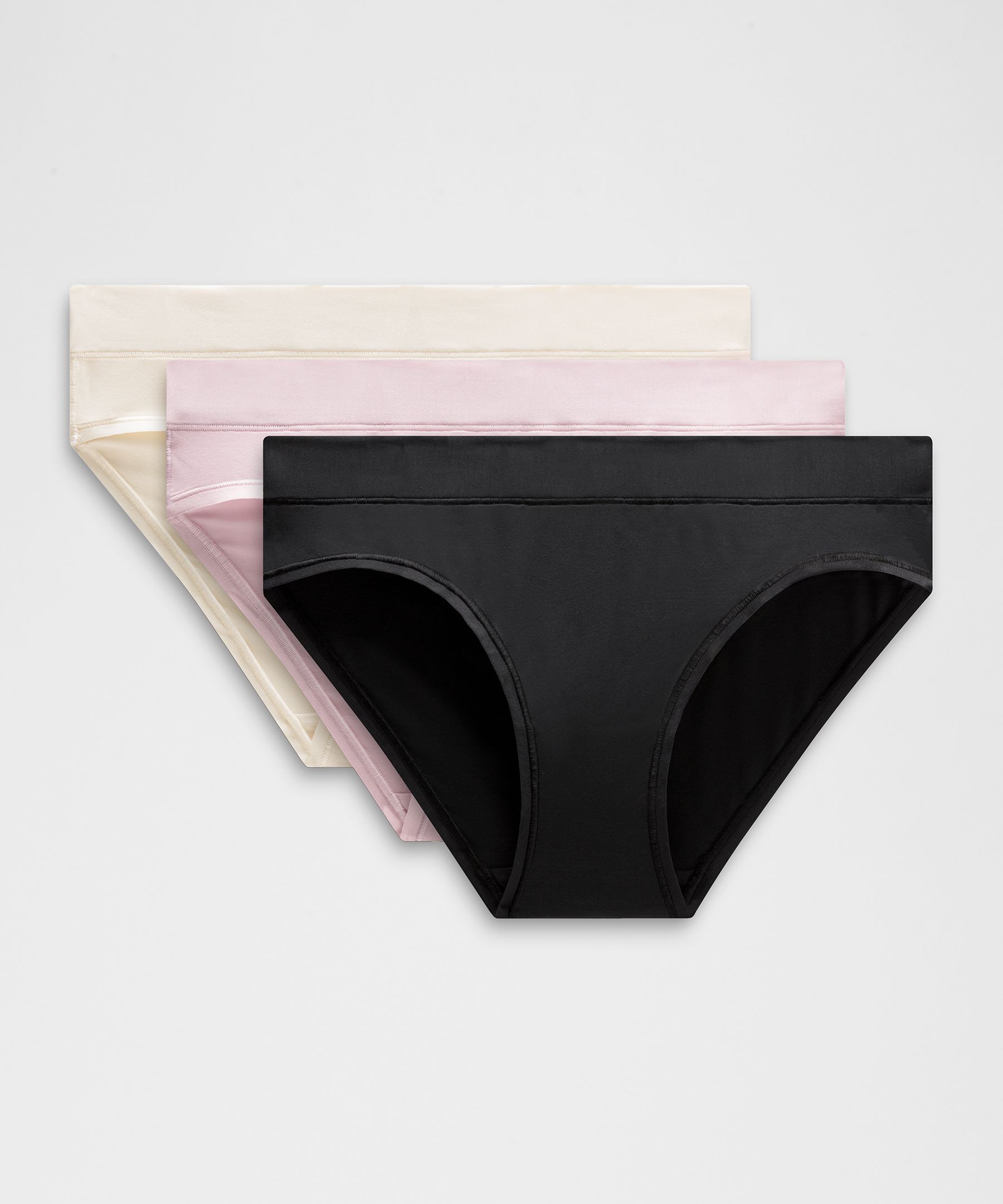 UnderEase Mid-Rise Bikini Underwear 3 Pack