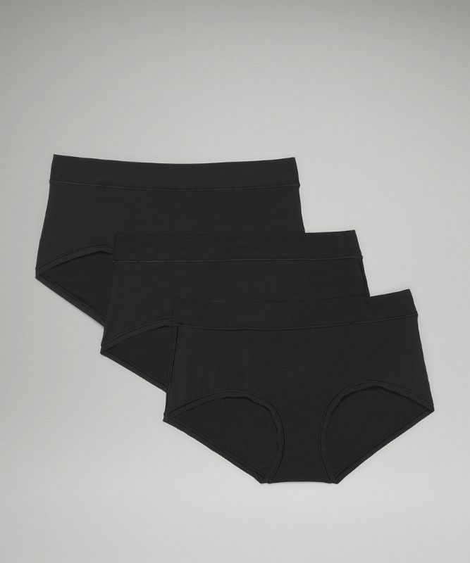UnderEase Mid-Rise Boyshort Underwear 3 Pack