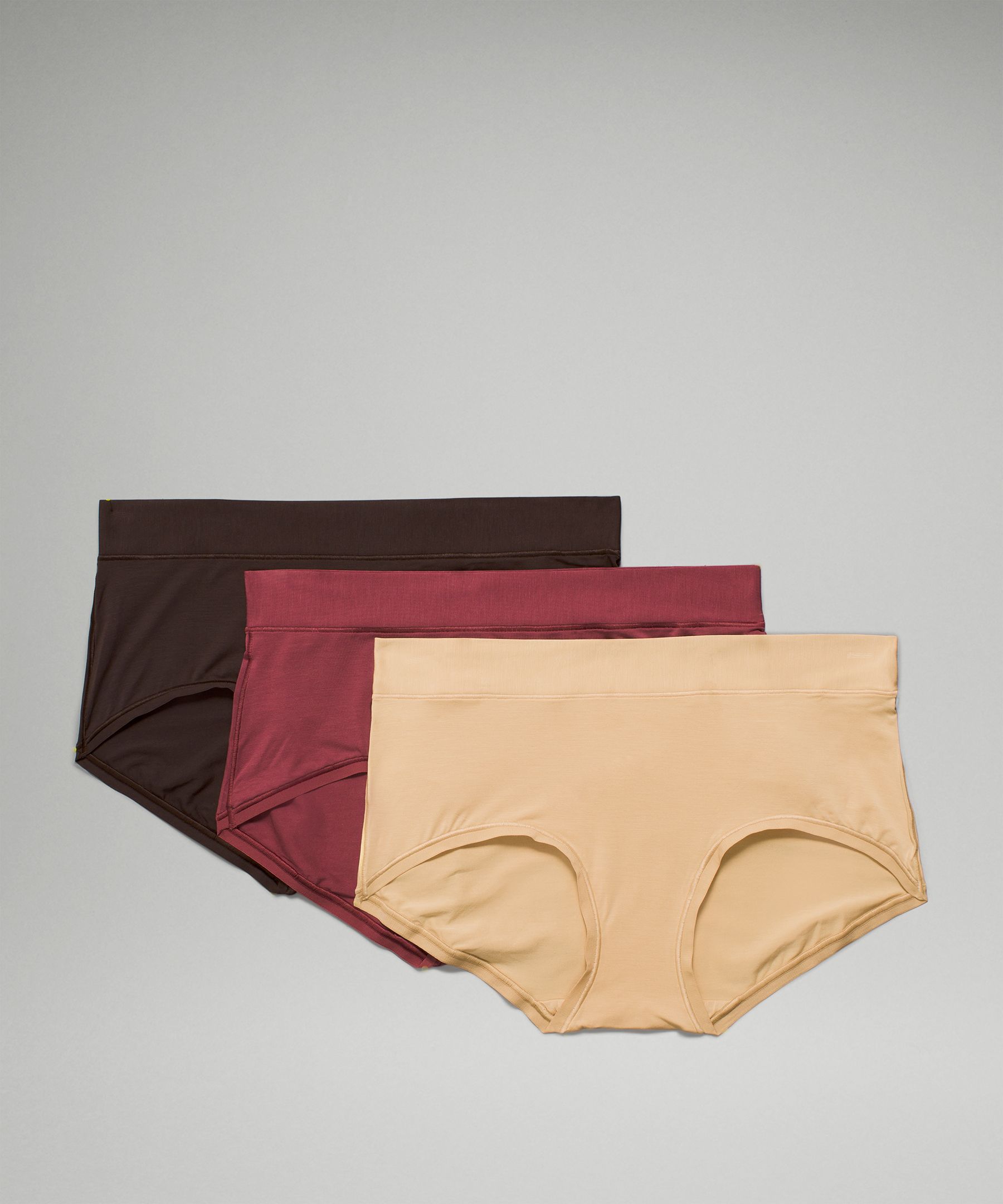 lululemon athletica Underease Mid-rise Boyshort Underwear 3 Pack