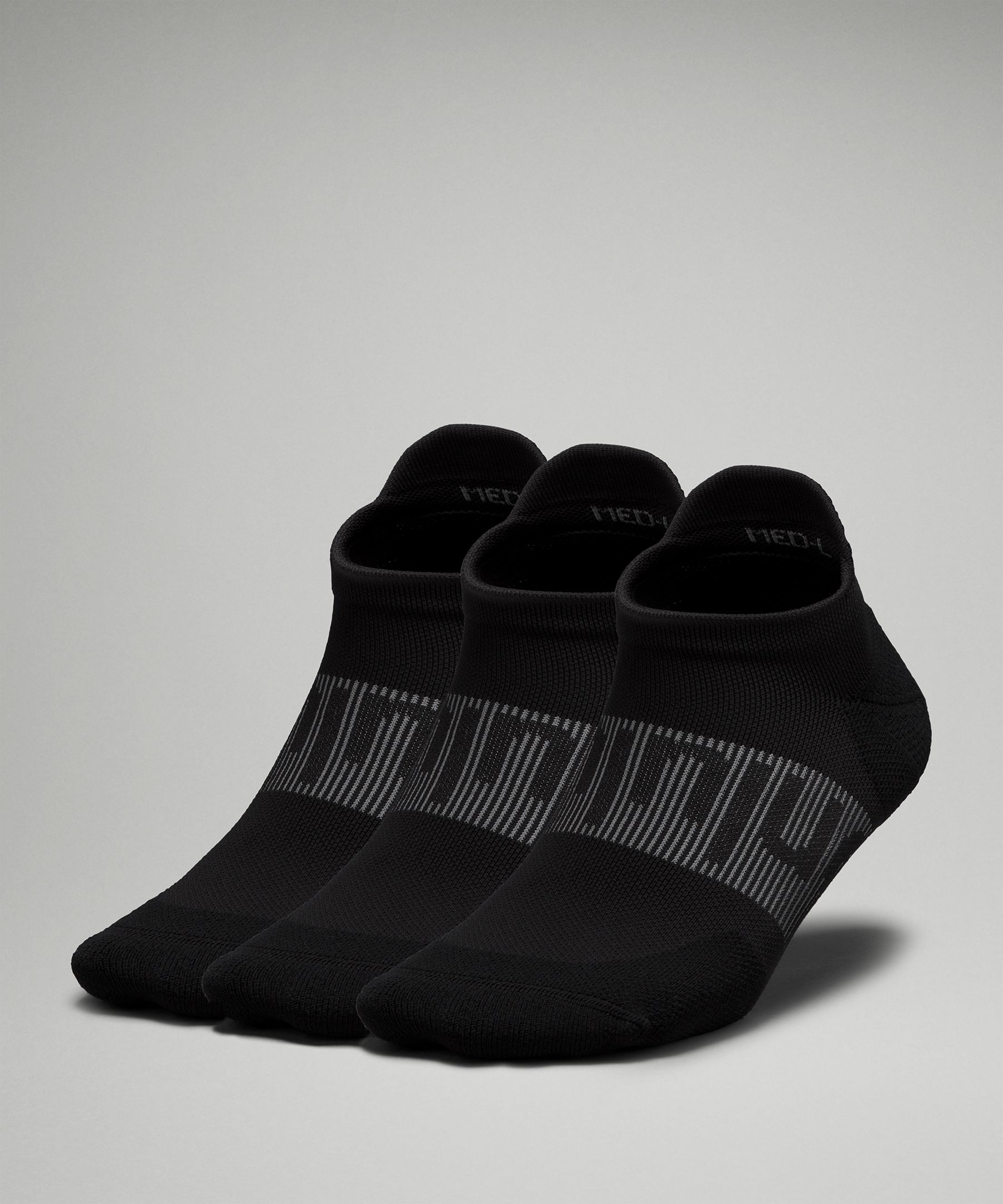 Lululemon Power Stride Tab Socks 3 Pack In Black | ModeSens