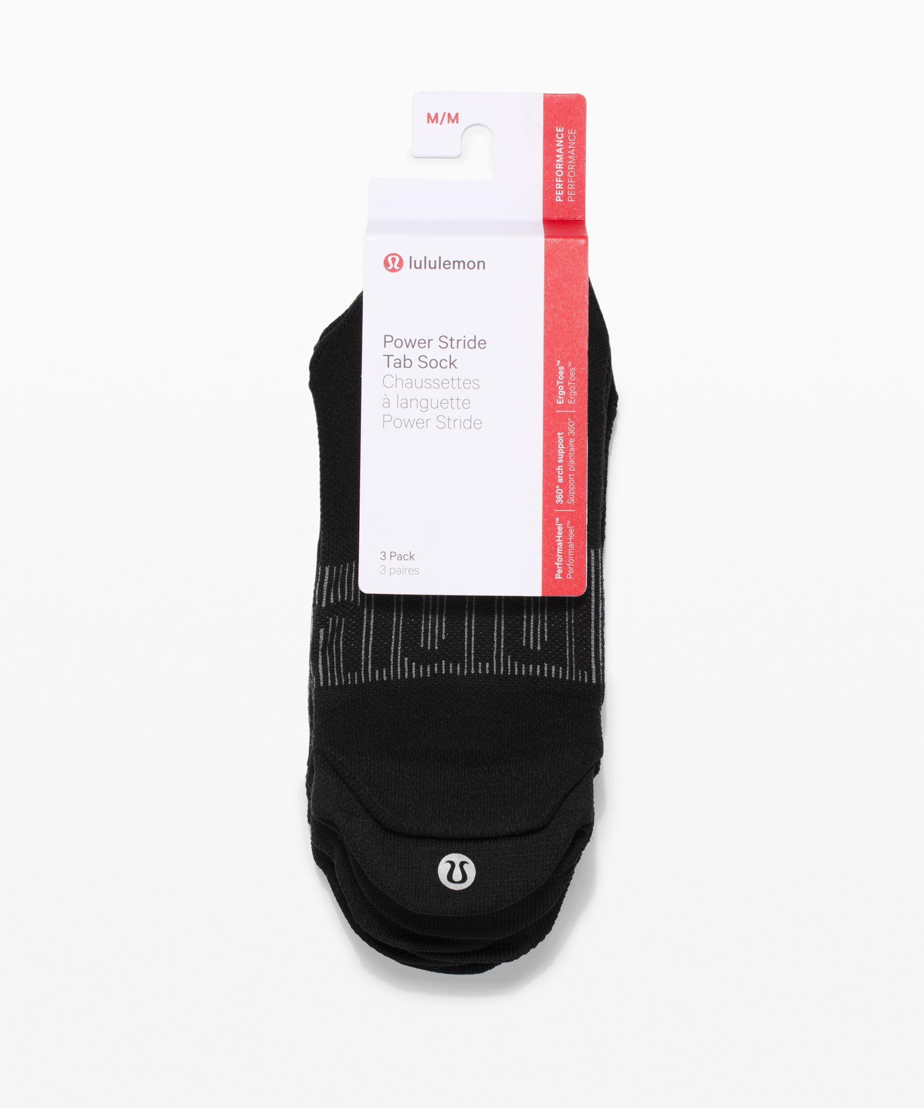 Shop Lululemon Power Stride Tab Socks 3 Pack