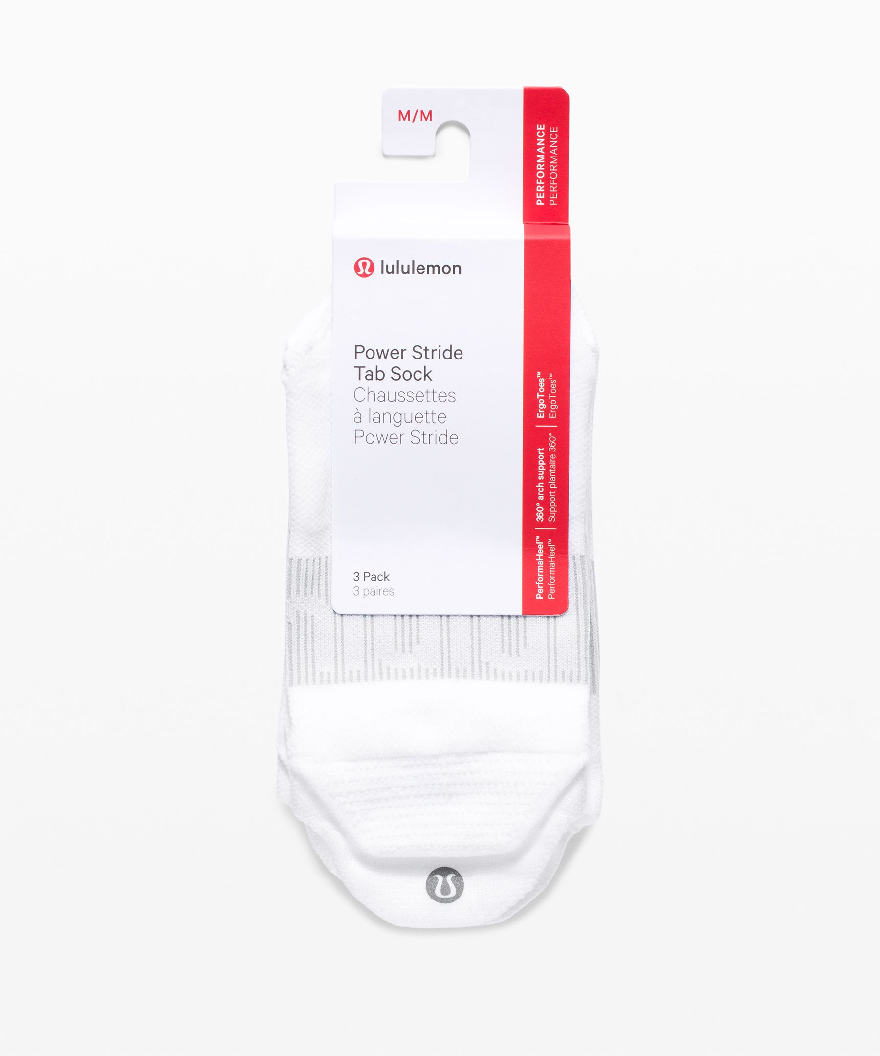 Shop Lululemon Power Stride Tab Socks 3 Pack