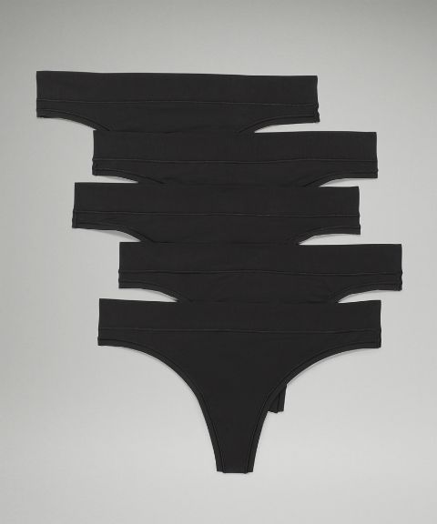 Женские трусы-стринги Lululemon UnderEase Mid-Rise, 5 шт