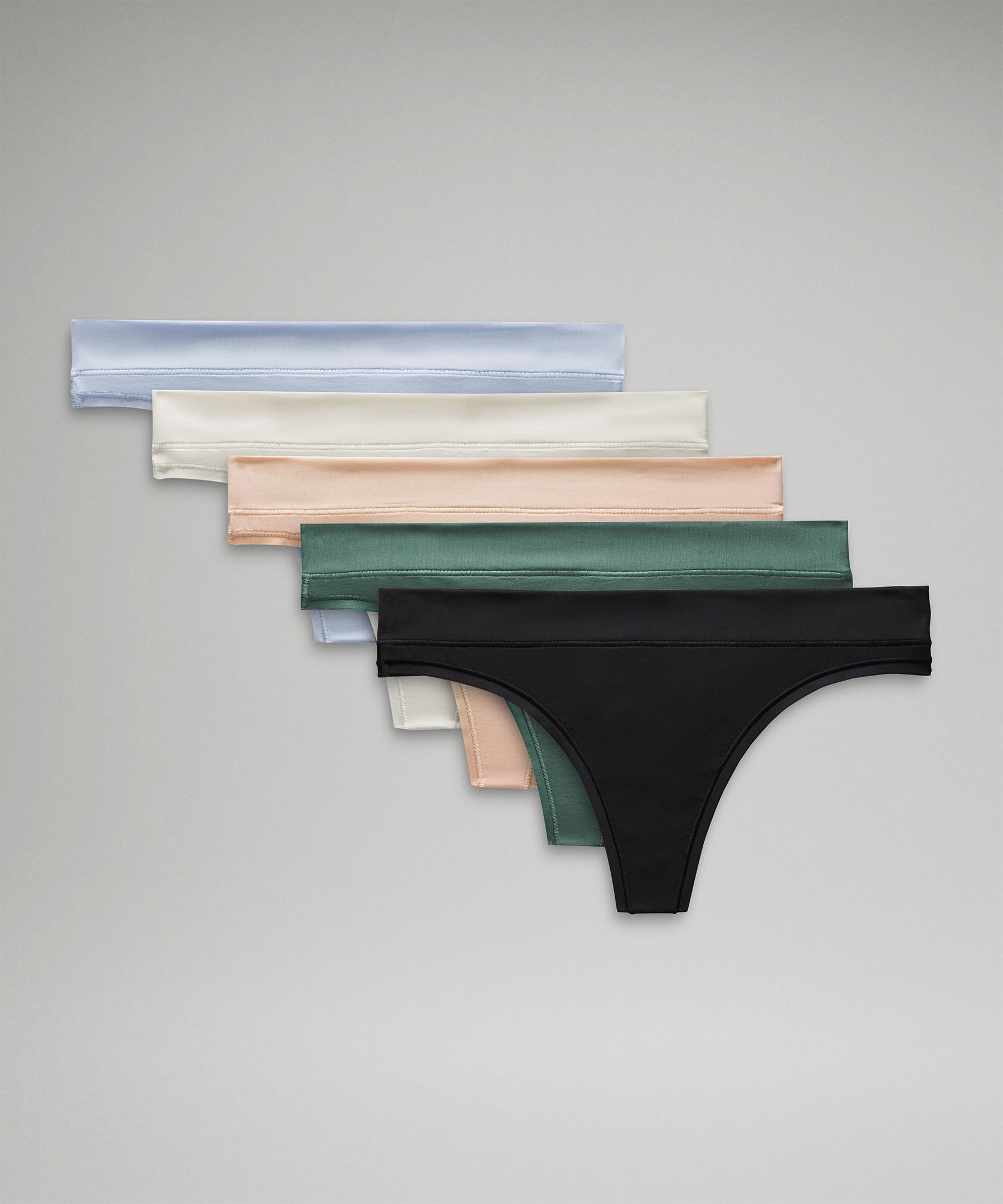 UnderEase Mid-Rise Thong Underwear *5 Pack, Women's Underwear