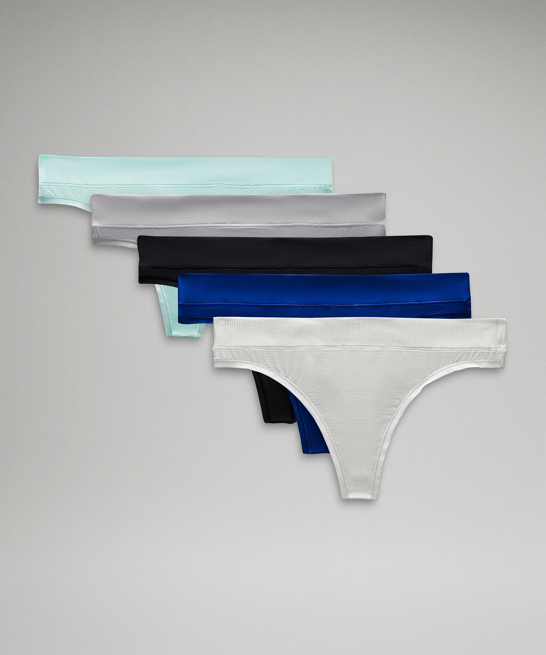 UnderEase Mid-Rise Thong Underwear *5 Pack