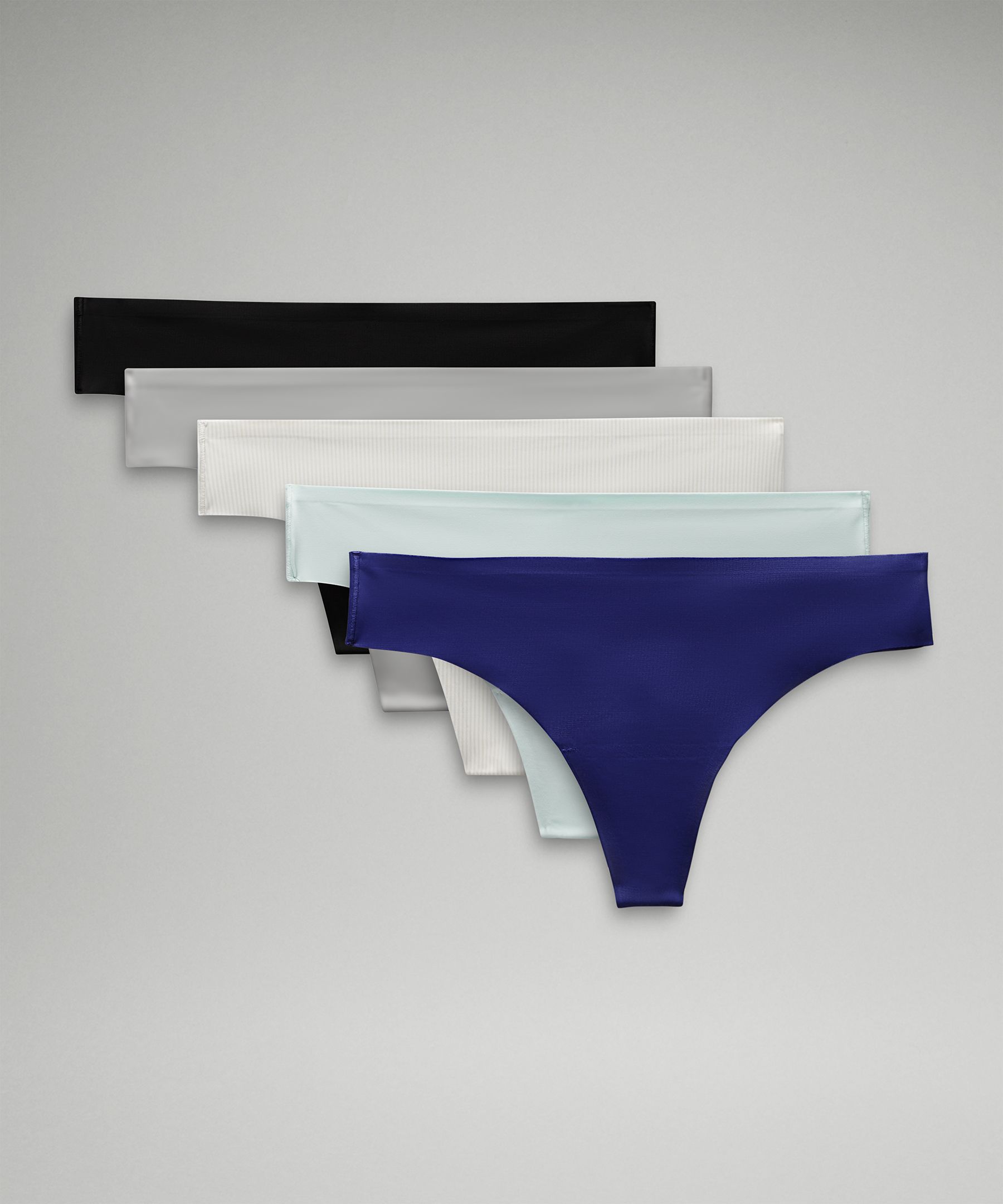 Shop Lululemon Invisiwear Mid-rise Thong Underwear 5 Pack