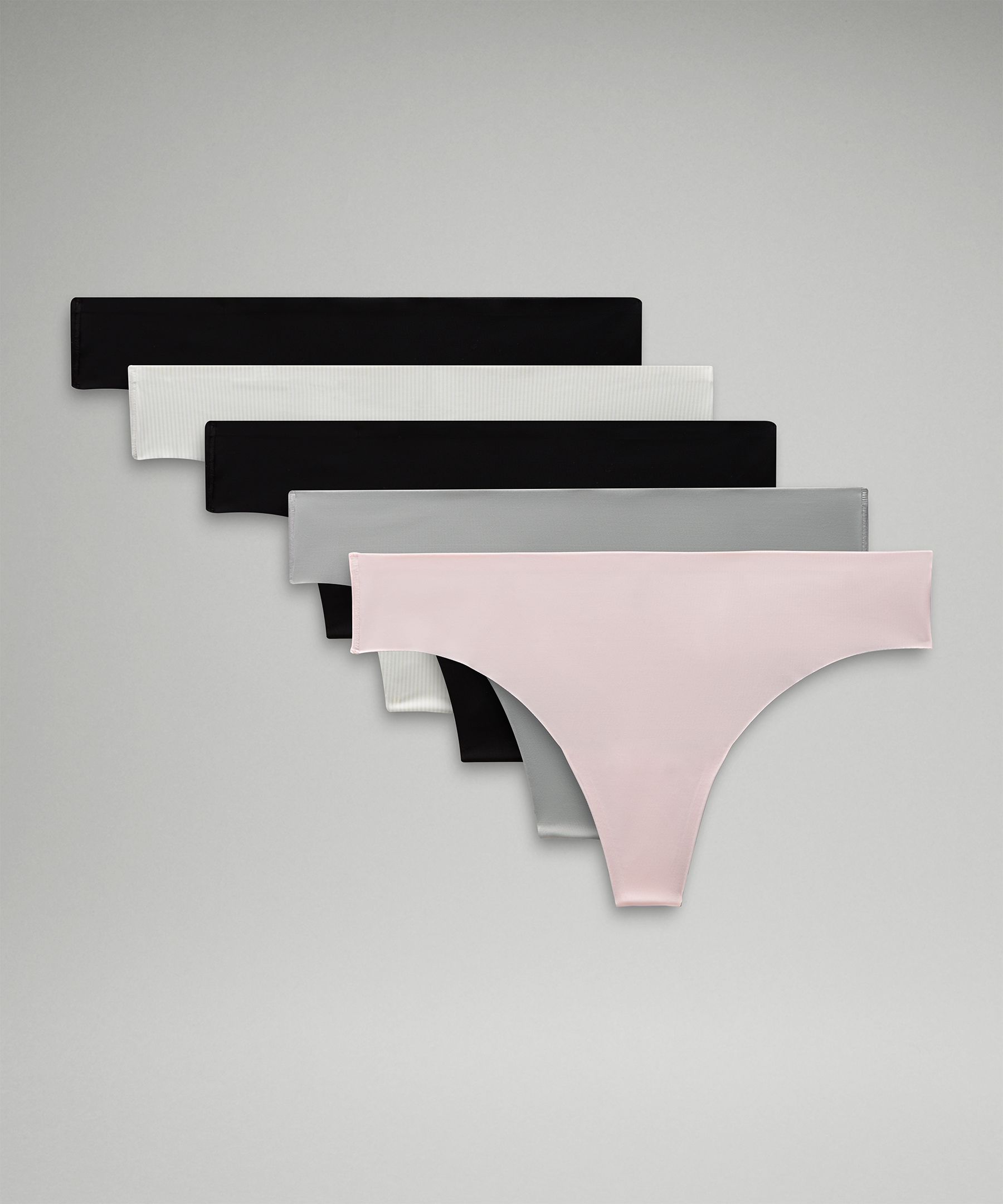 Lululemon athletica InvisiWear Mid-Rise Thong Underwear *5 Pack, Women's