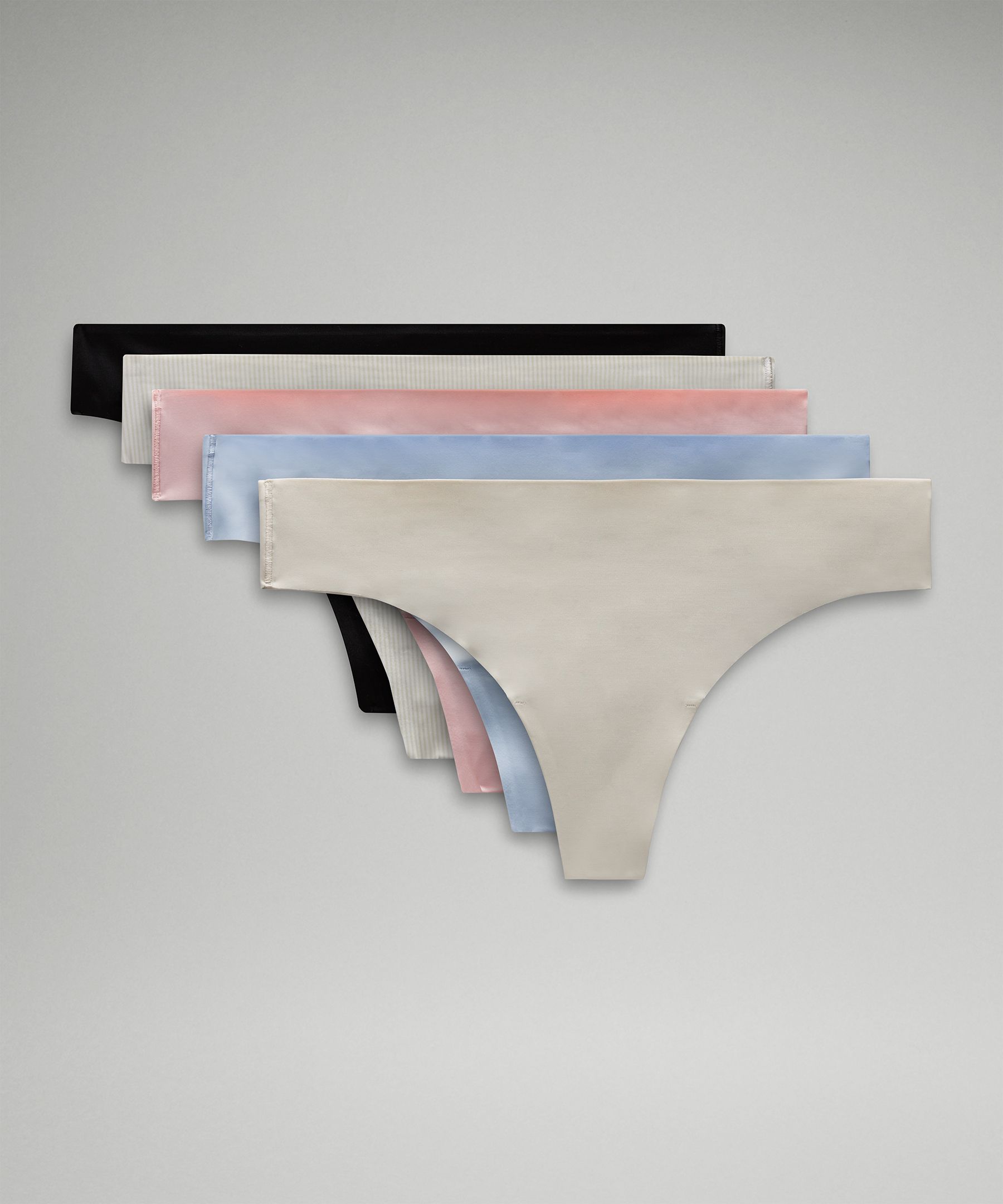 InvisiWear Mid-Rise Thong Underwear *5 Pack | Women's