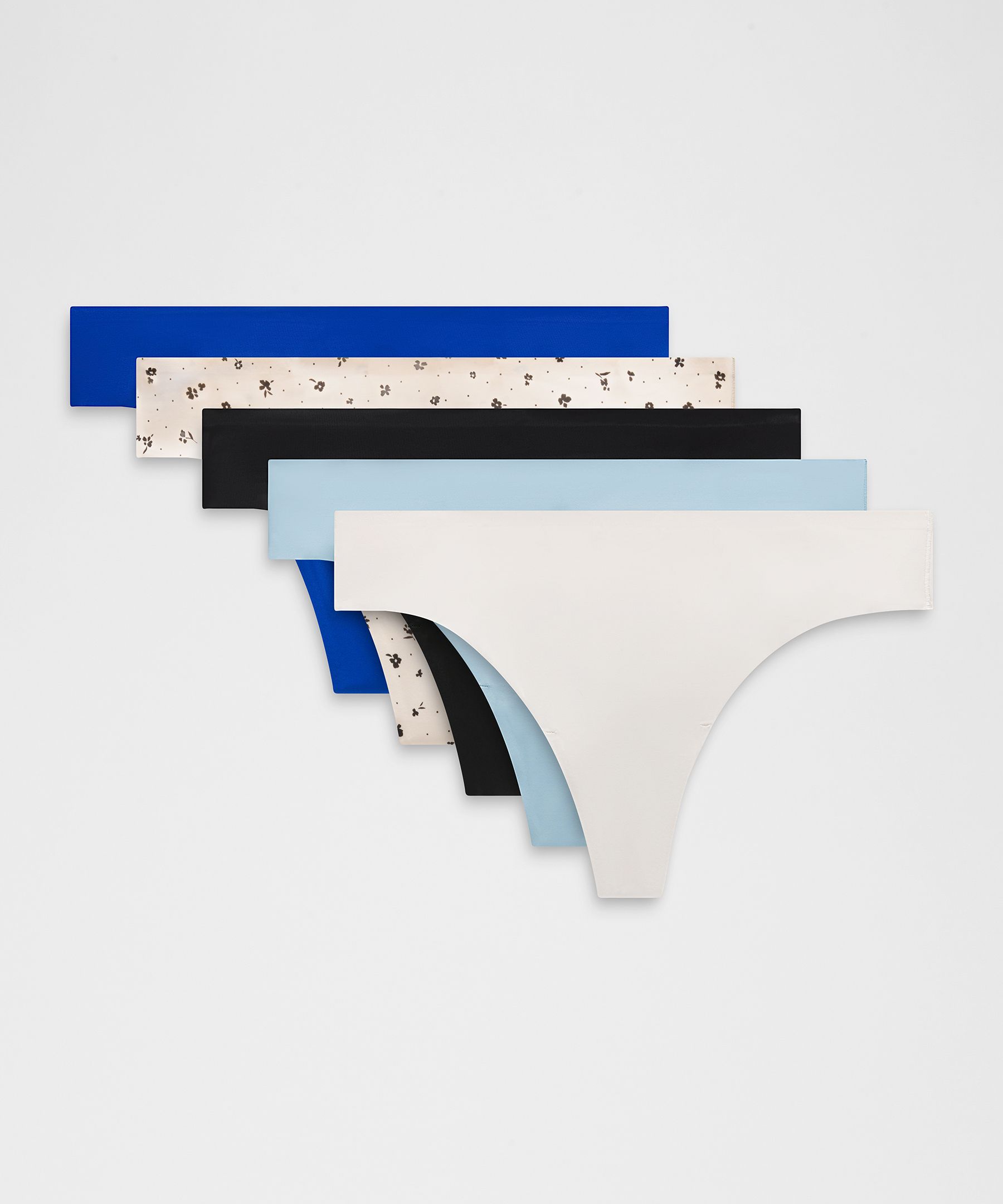 InvisiWear Mid-Rise Thong Underwear