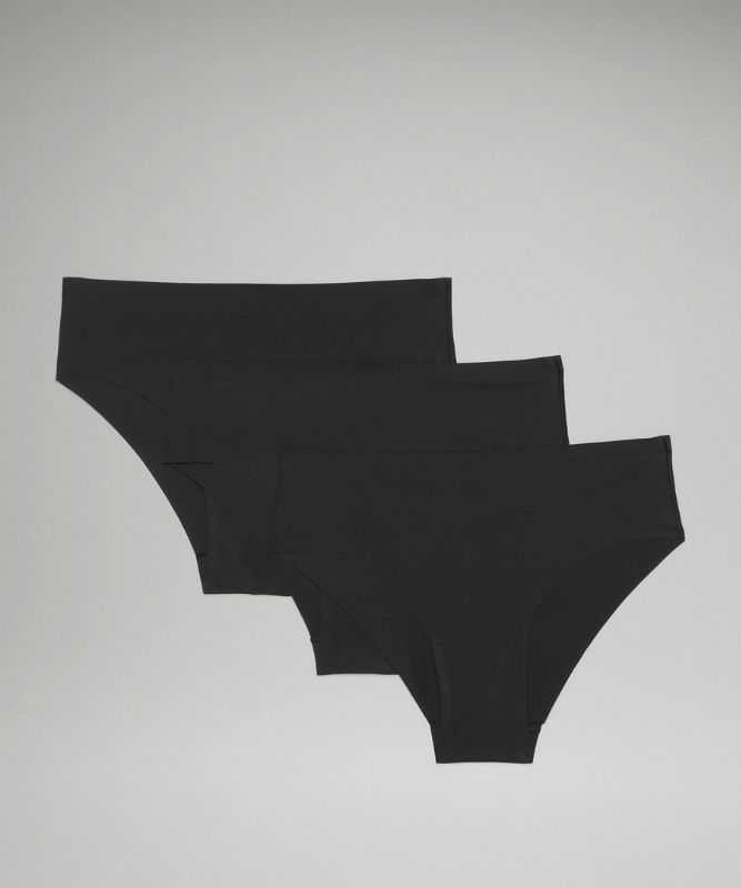 InvisiWear Freche Bikini-Unterwäsche mit mittelhohem Bund 3er-Pack