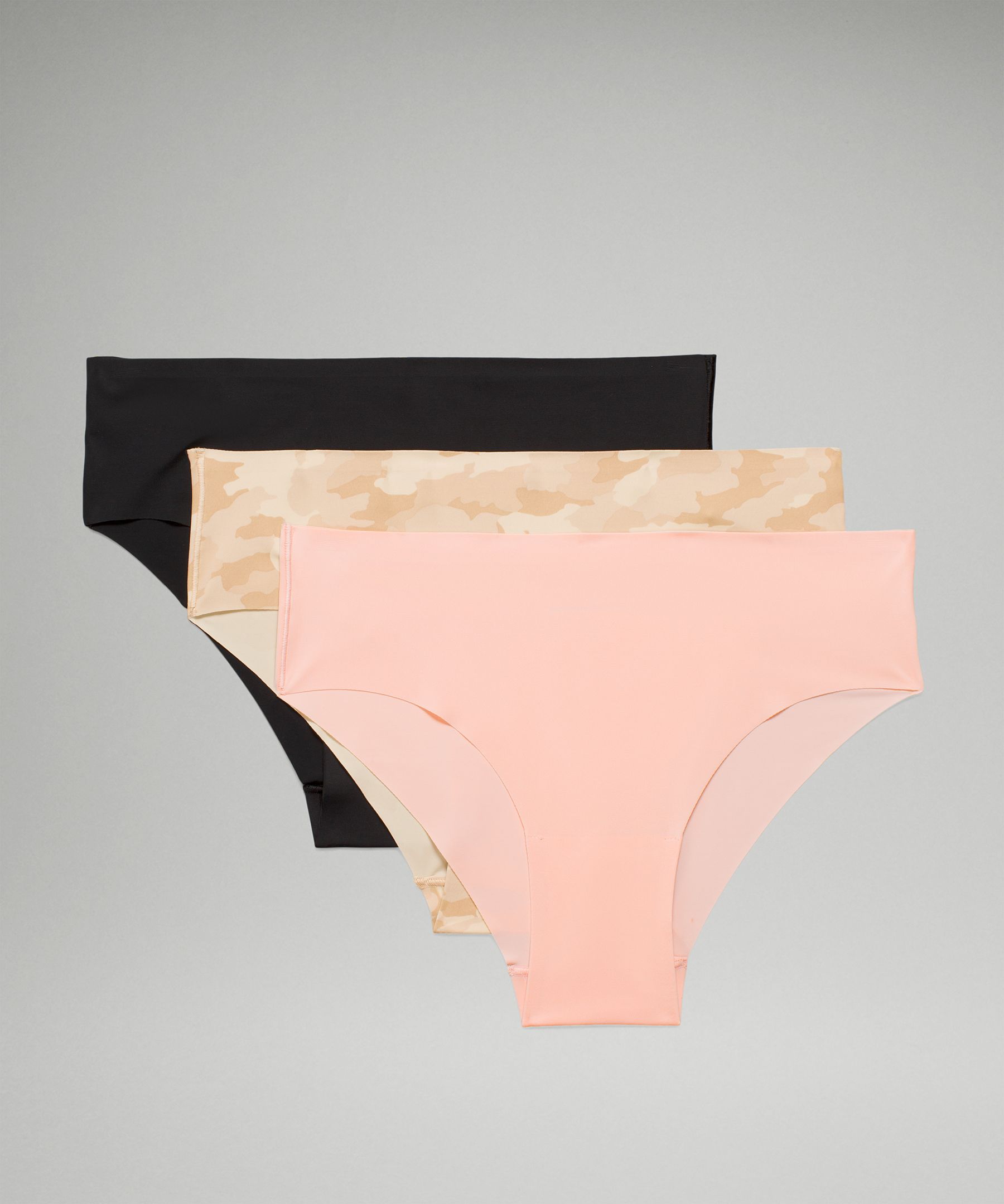 Lululemon InvisiWear Mid-Rise Cheeky Bikini Underwear - Vapor - lulu  fanatics