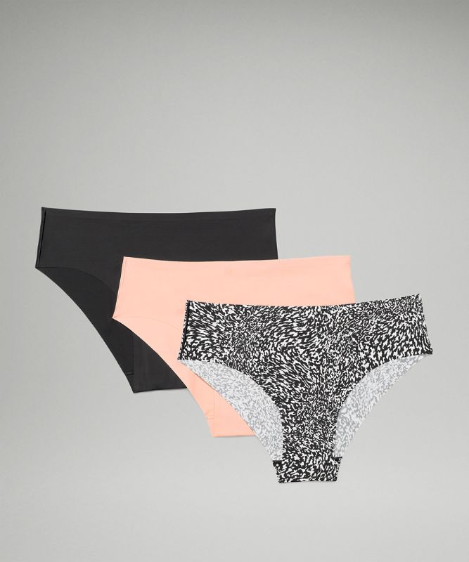 InvisiWear Mid-Rise Cheeky Bikini Underwear 3 Pack