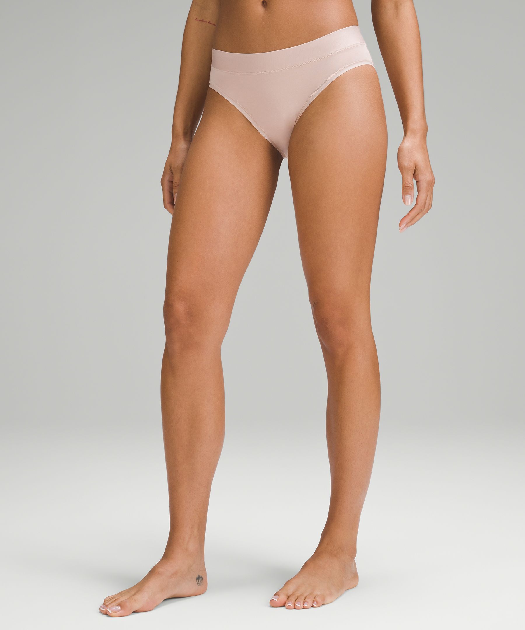 Shop Lululemon Underease Mid-rise Bikini Underwear 5 Pack