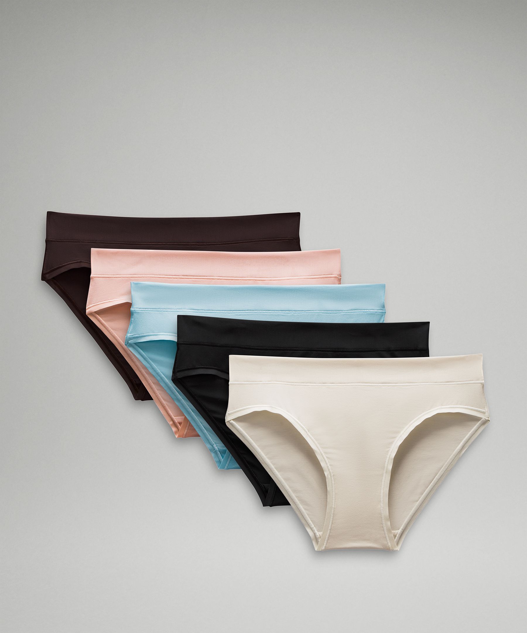 Lululemon Underease Mid-rise Bikini Underwear 5 Pack