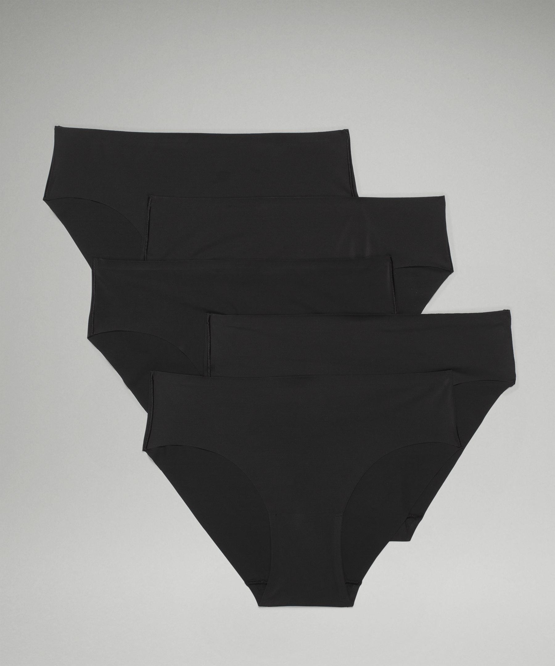 Lululemon Invisiwear Midrise Bikini Underwear 5 Pack In Black ModeSens