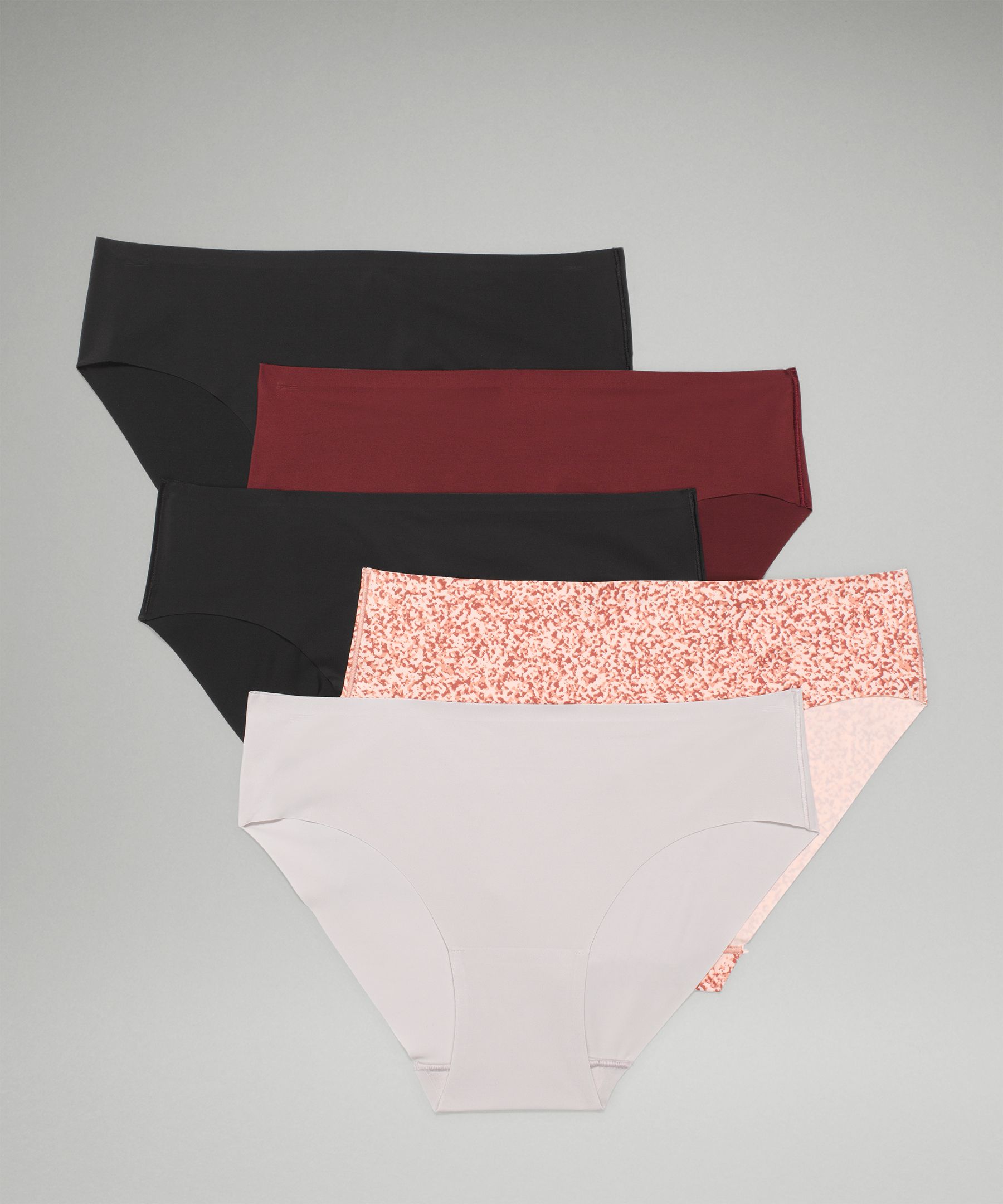 Lululemon Invisiwear Mid Rise Bikini Underwear5 Pack In Multi