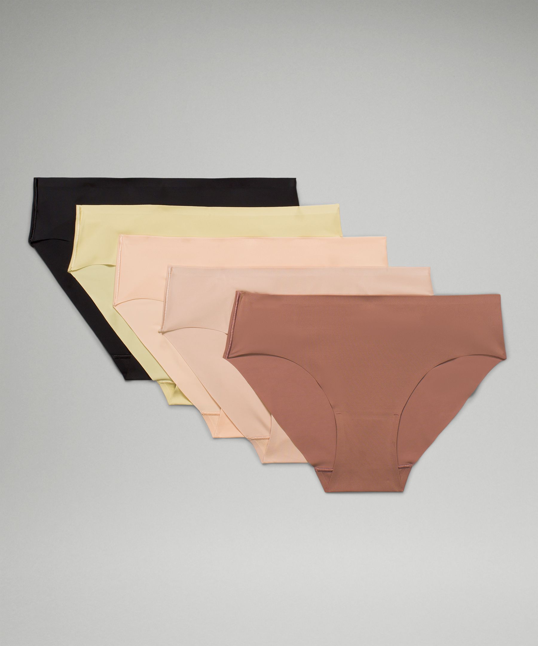 Lululemon Invisiwear Mid-rise Bikini Underwear 5 Pack