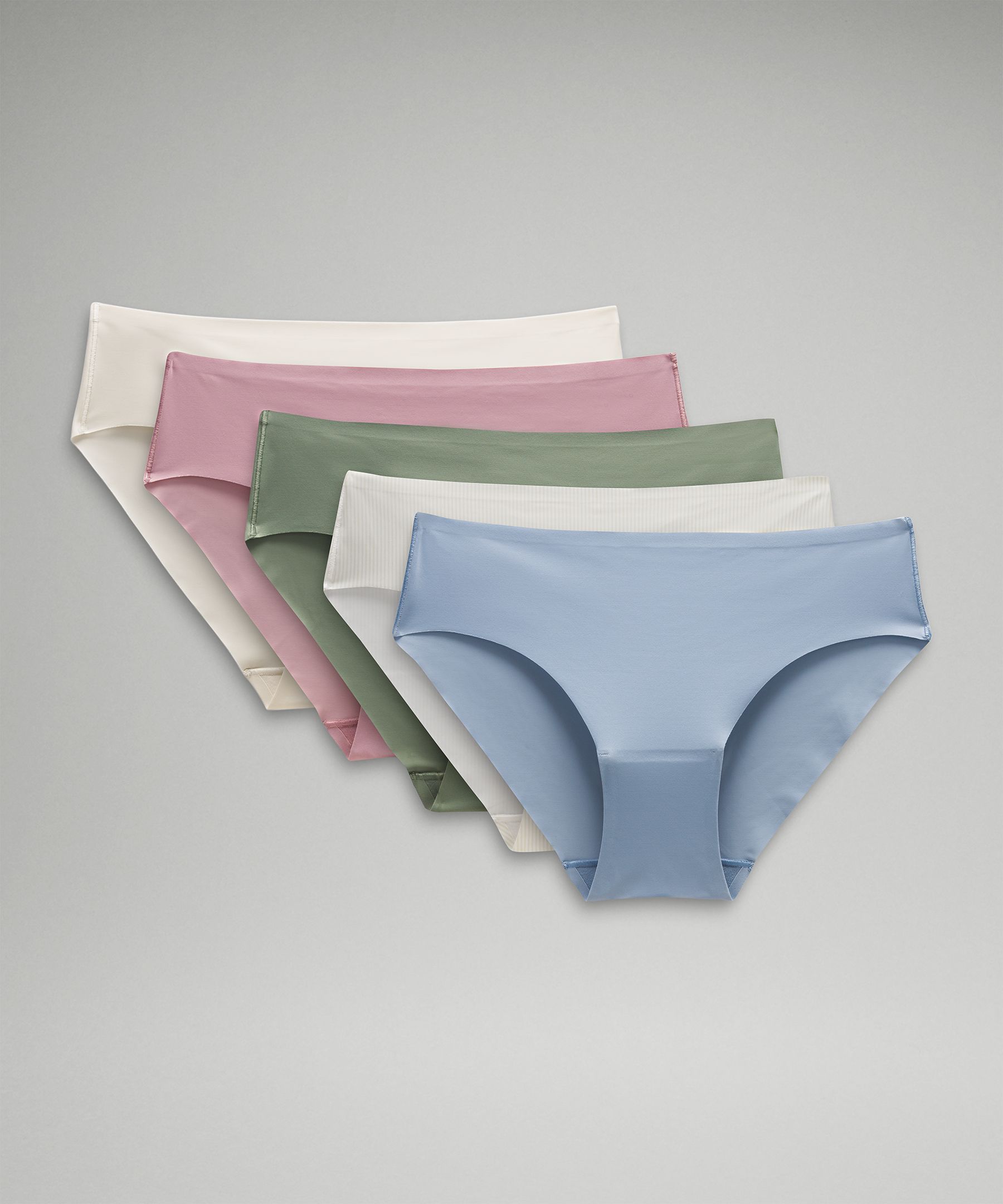 InvisiWear Mid-Rise Bikini Underwear 5 Pack