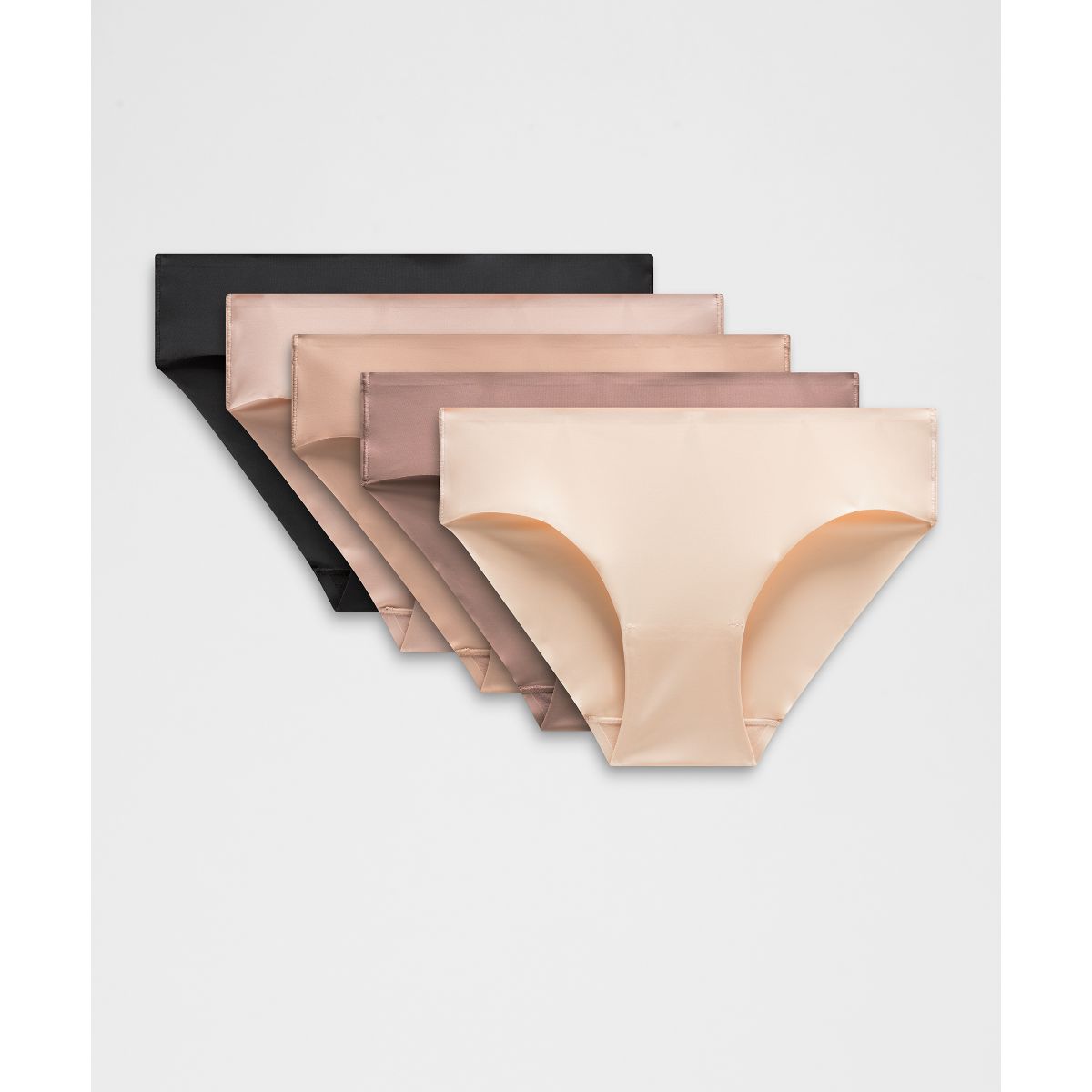 InvisiWear Mid-Rise Bikini Underwear 5 Pack