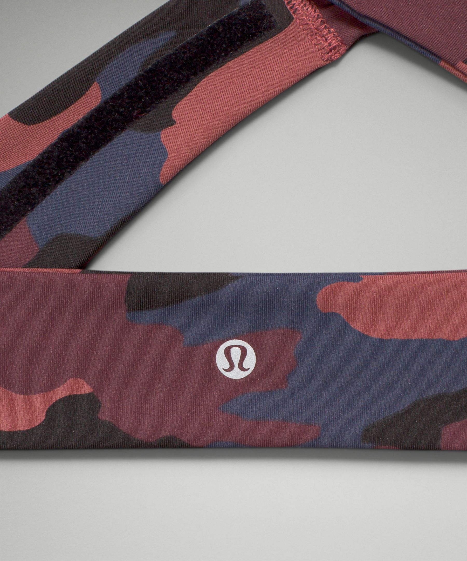 Lululemon Fly Away Tamer Headband In Heritage 365 Camo Smoky Red Night Sea