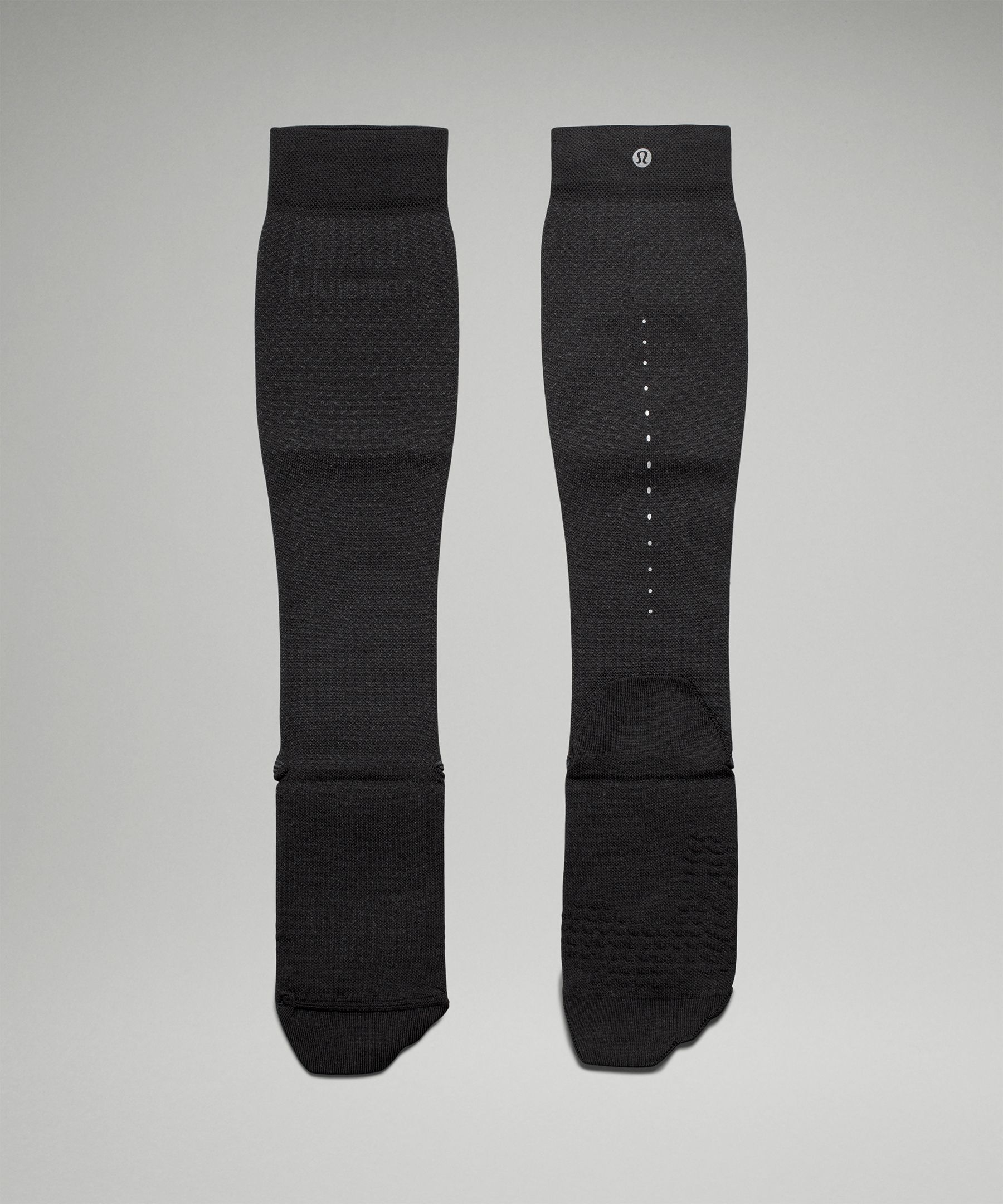 Lululemon Seawheeze Micropillow Compression Run Socks Knee High In Black