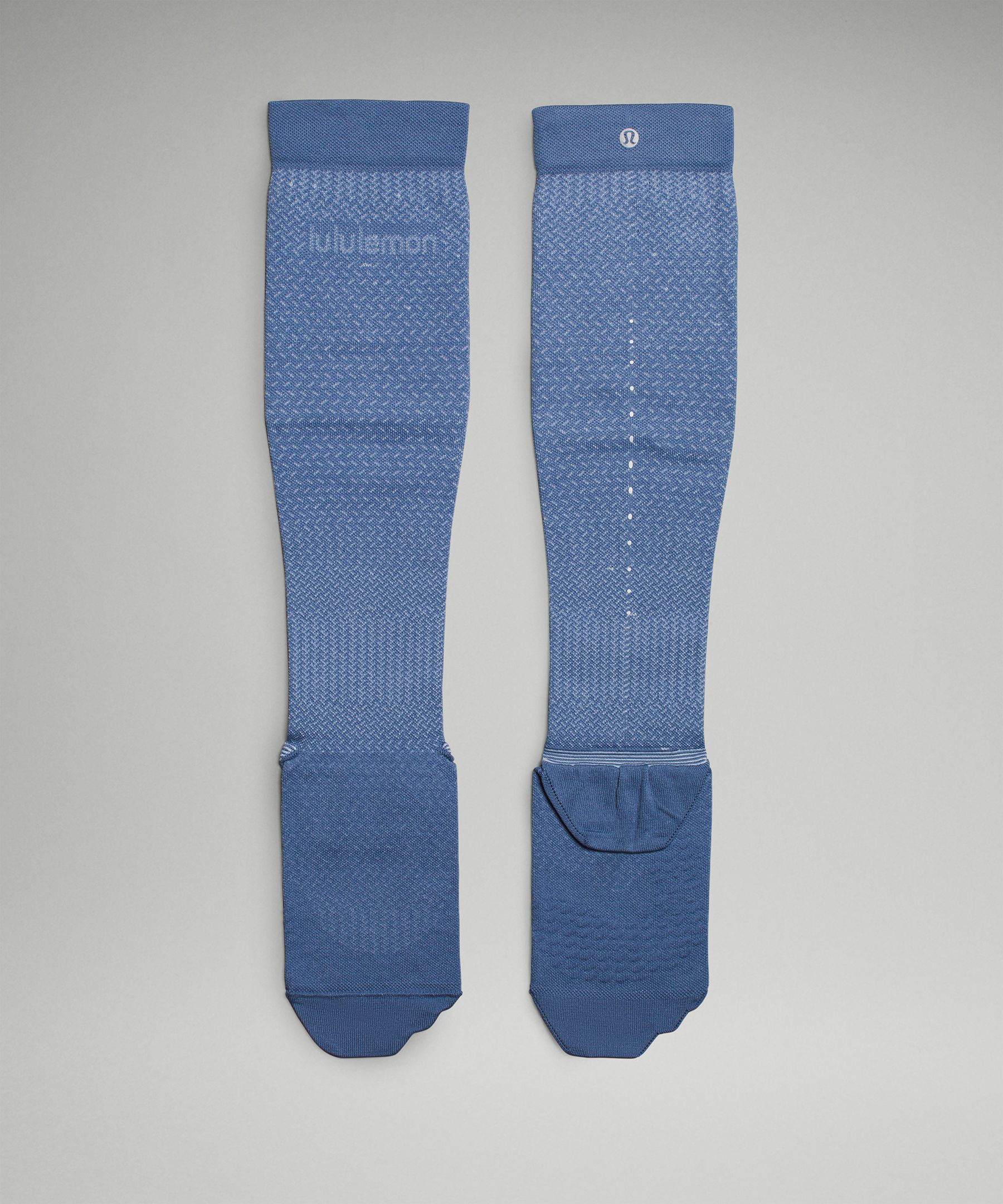 Shop Lululemon Micropillow Compression Knee-high Running Socks Light Cushioning