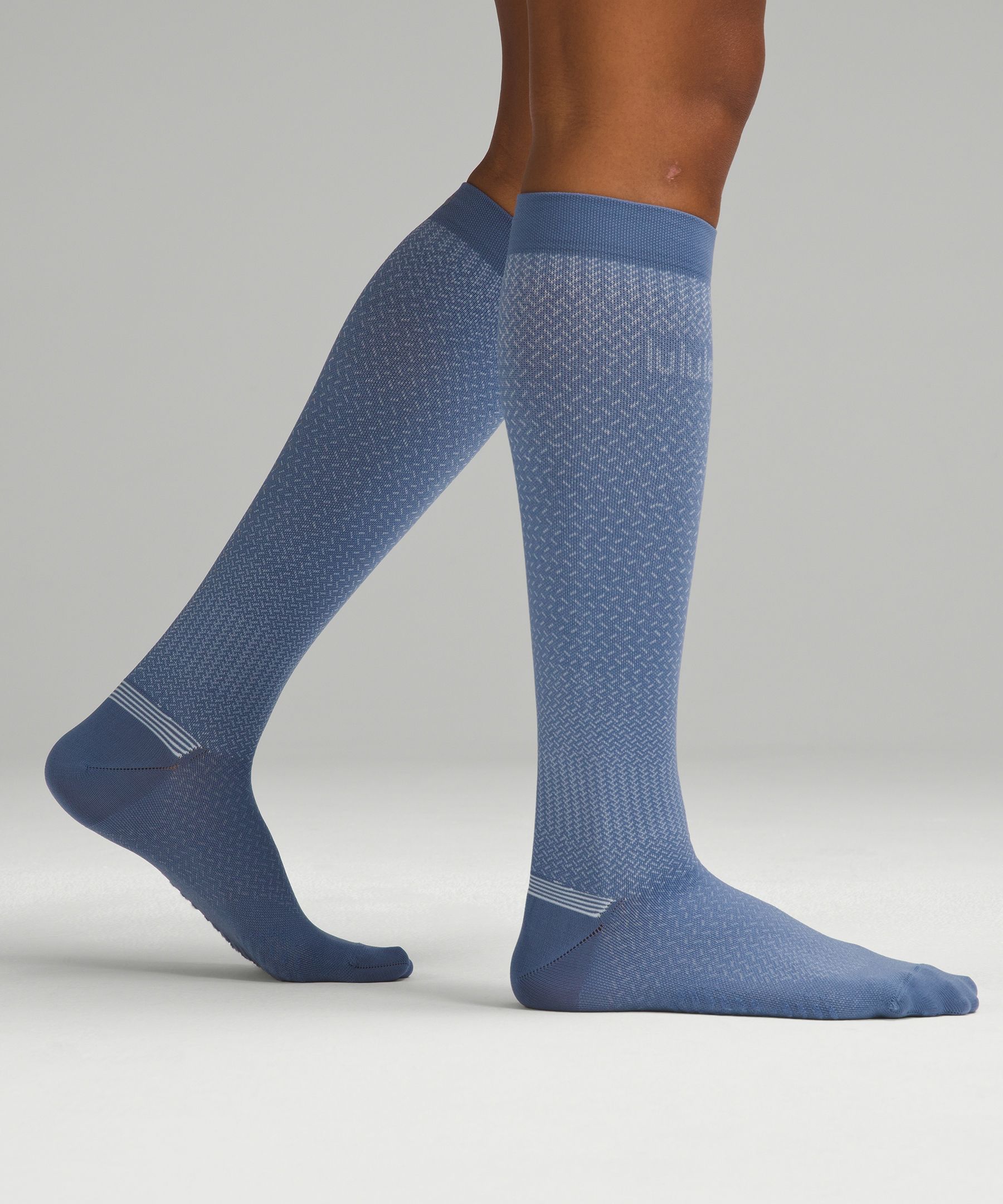 Shop Lululemon Micropillow Compression Knee-high Running Socks Light Cushioning