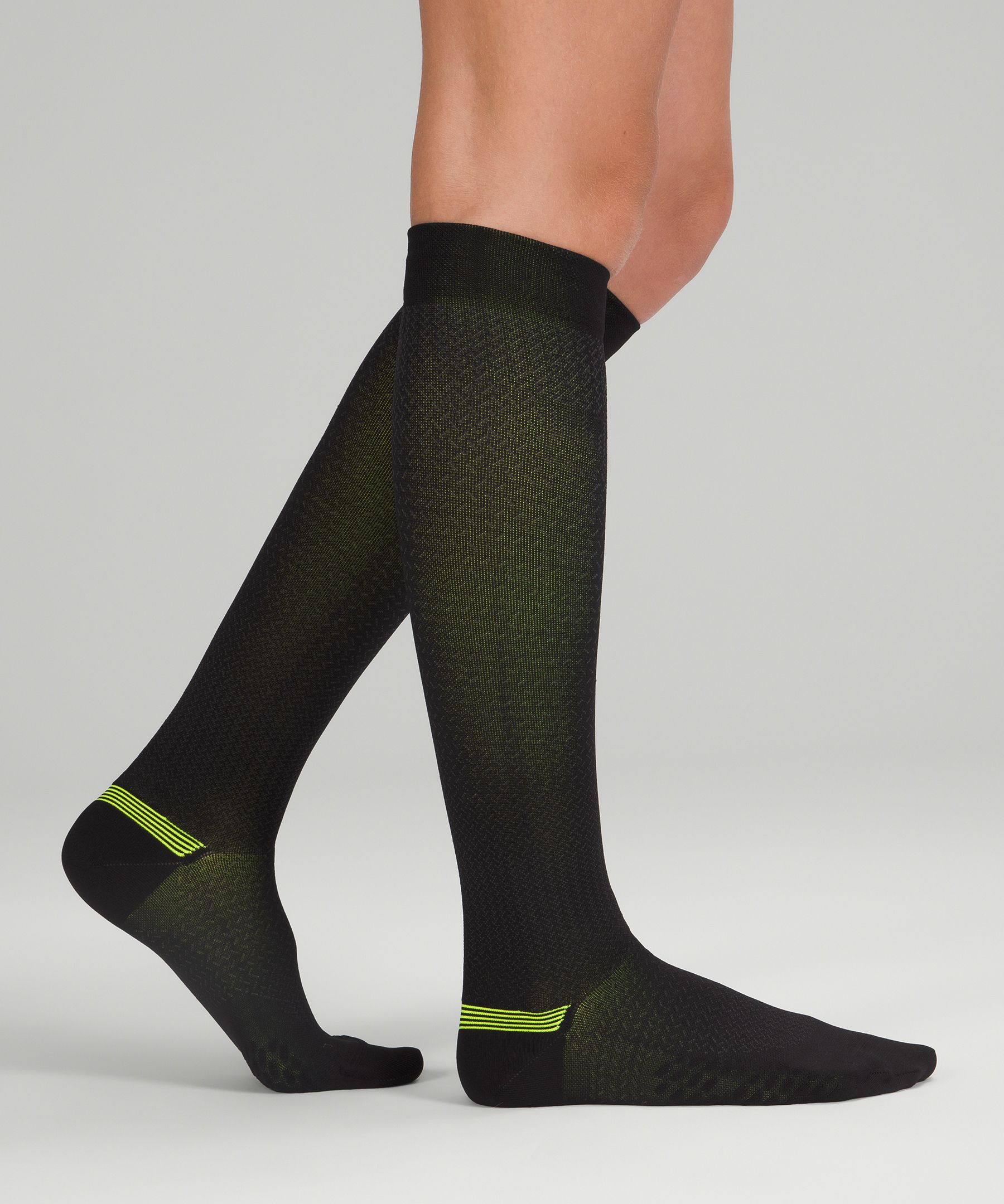 Shop Lululemon Micropillow Compression Knee-high Running Socks Light Cushioning