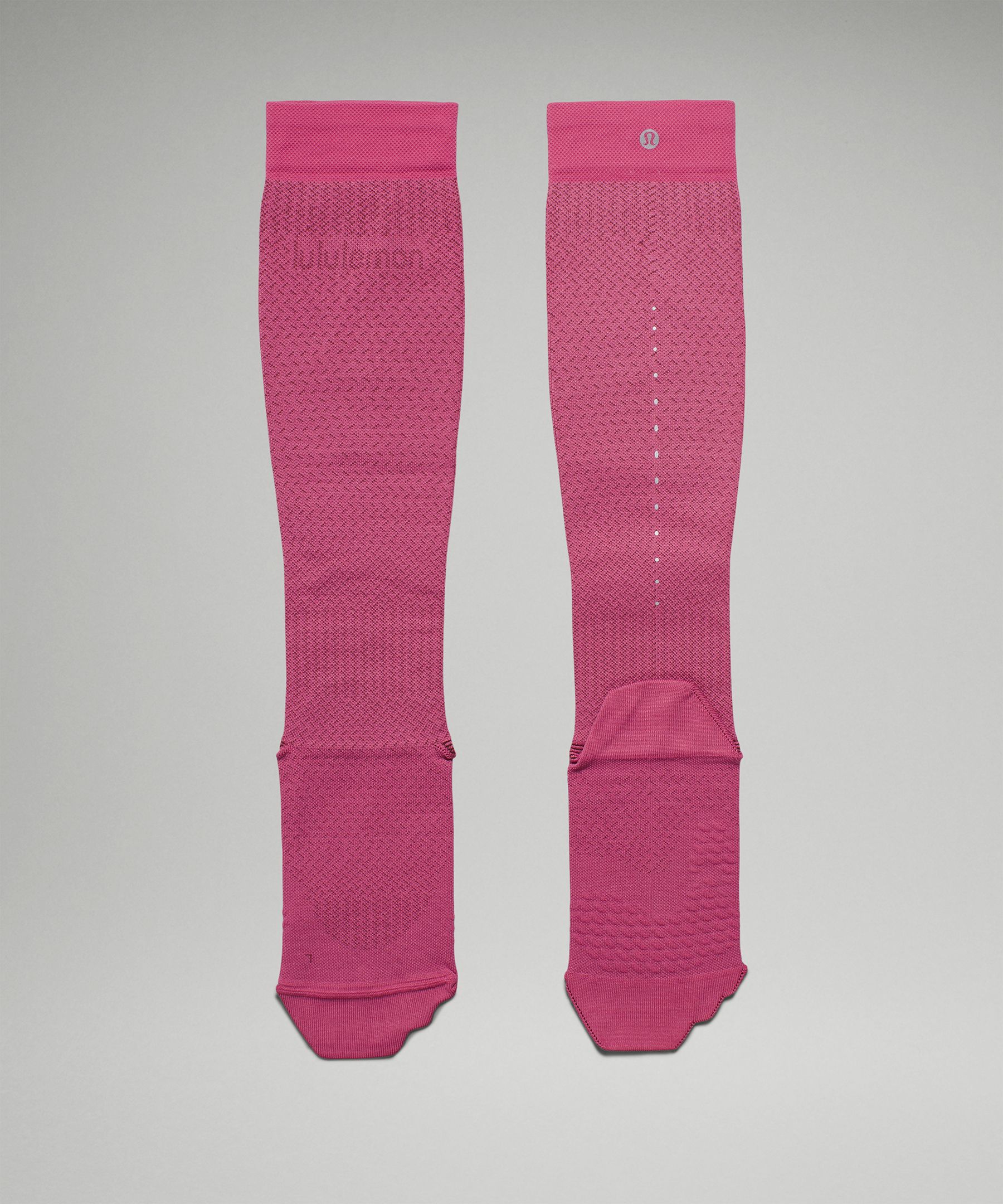 Lululemon MicroPillow Compression Run Sock Knee High - White - lulu fanatics