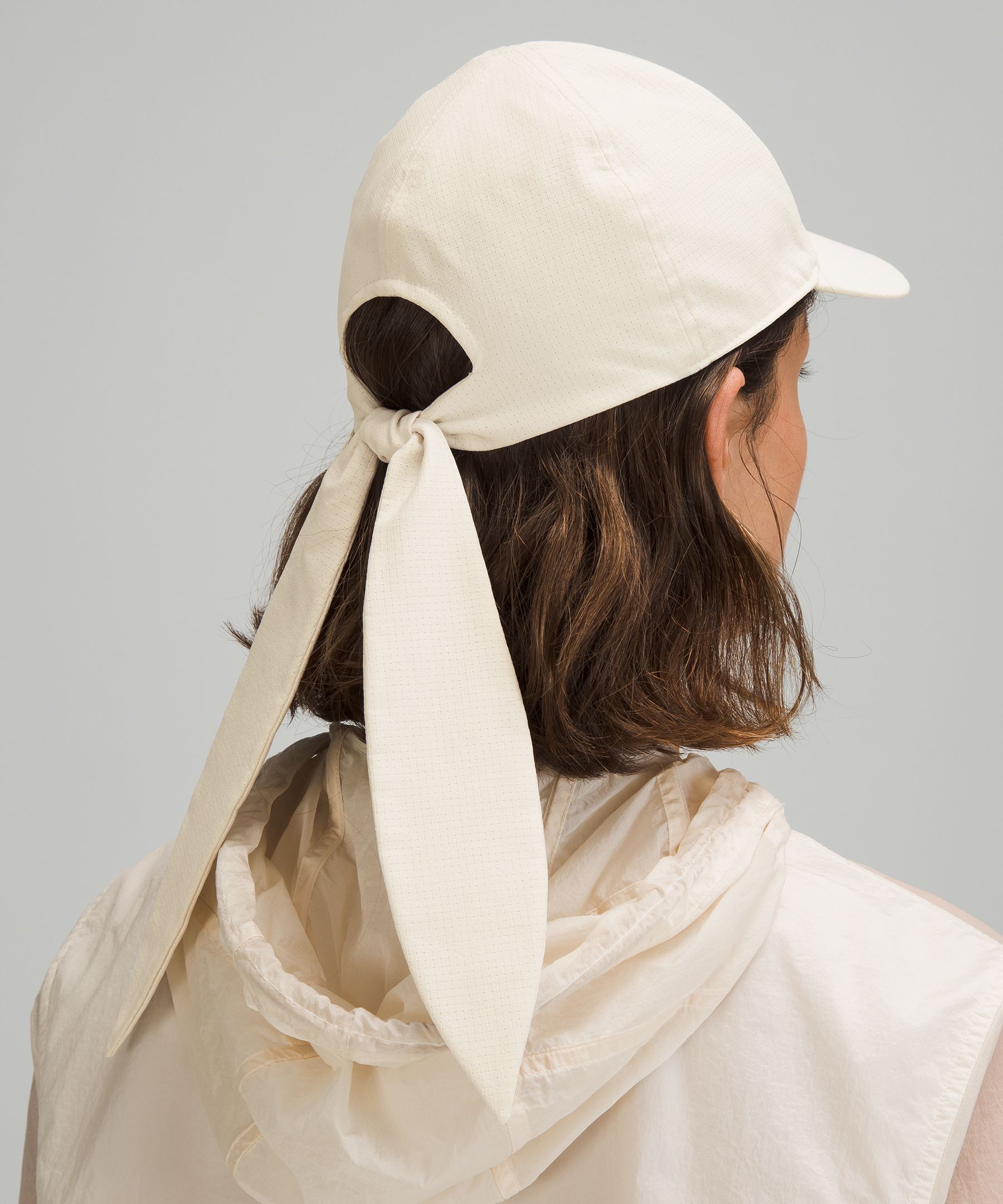 Tie back store baseball cap